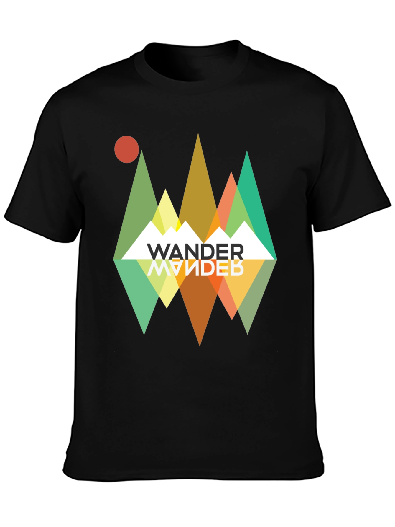 Wander Graphic Tee - Retro Mountain Adventure