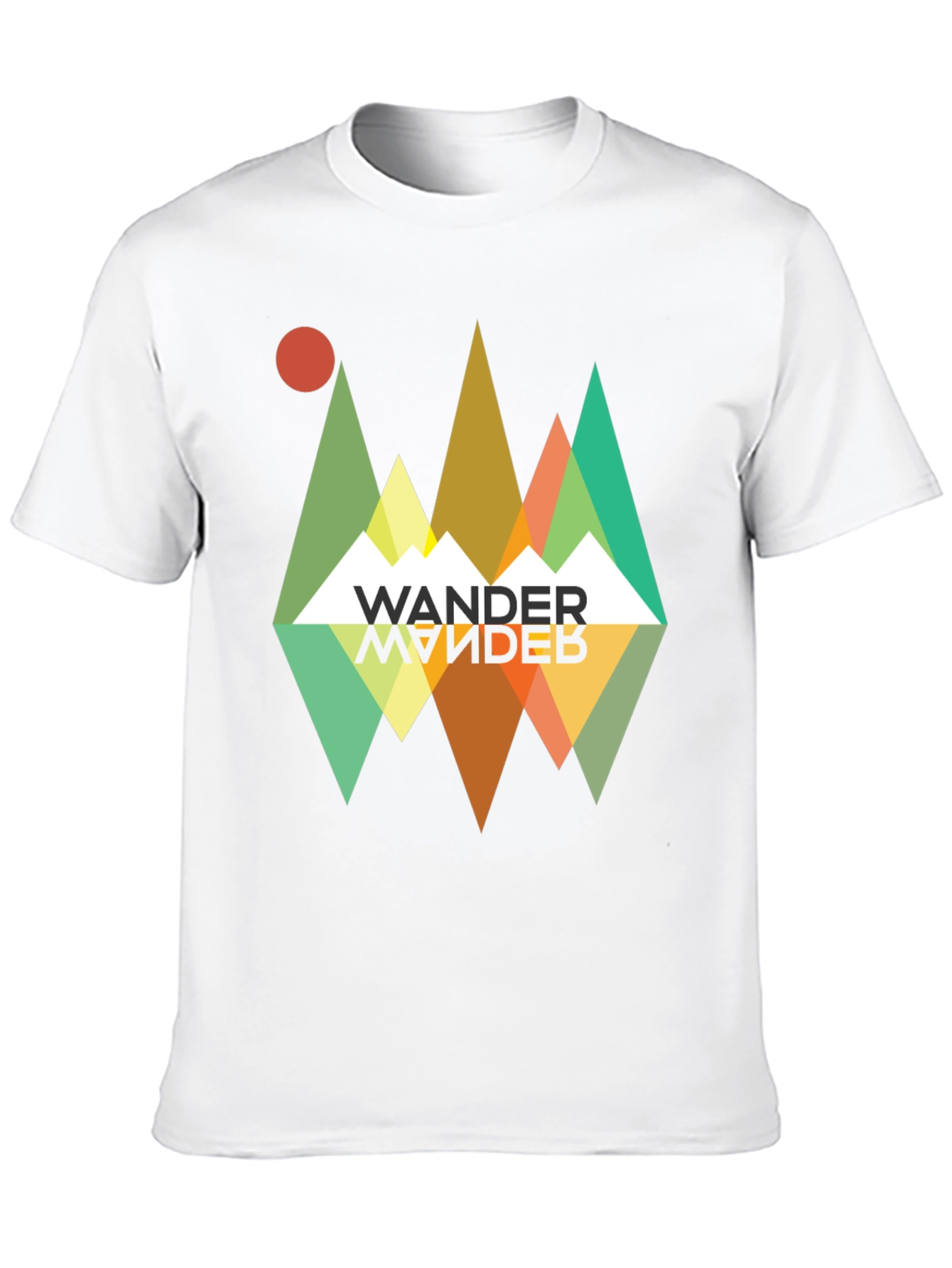 Wander Graphic Tee - Retro Mountain Adventure