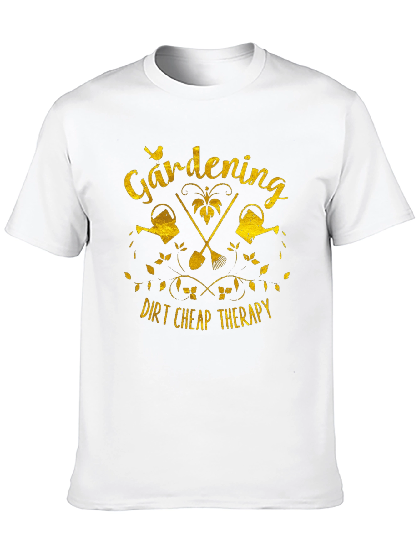 Gardening Dirt Cheap Therapy Black T-Shirt