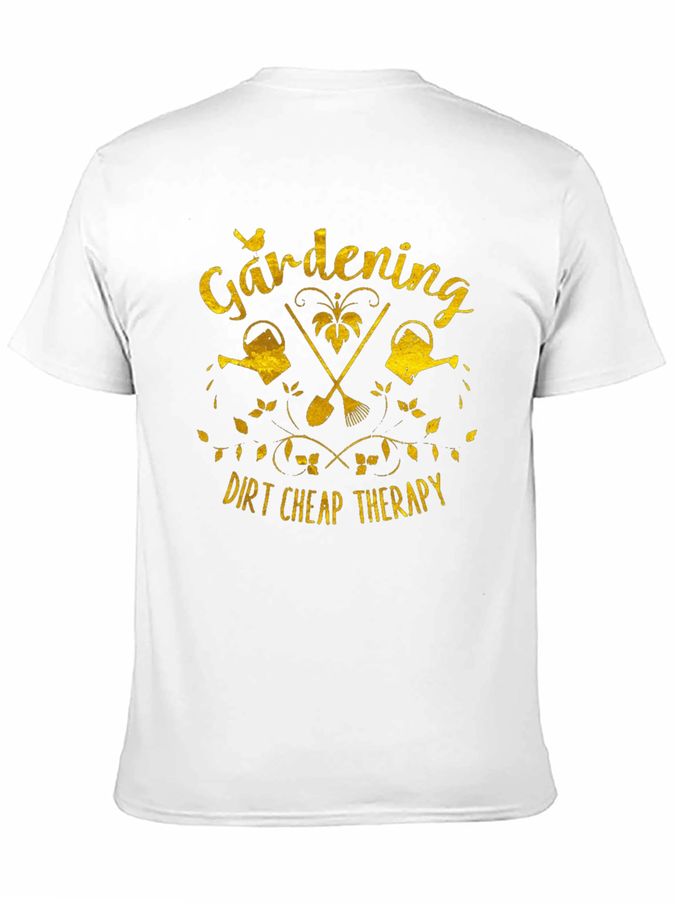 Gardening Dirt Cheap Therapy Black T-Shirt