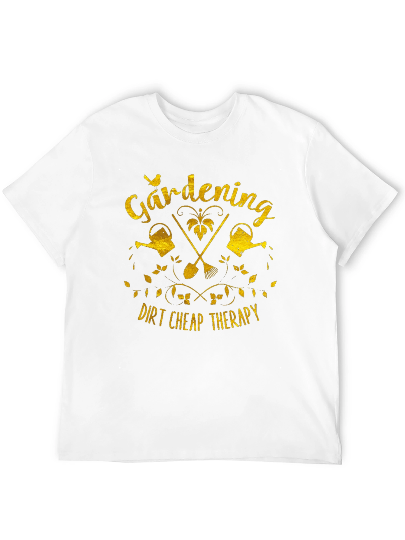 Gardening Dirt Cheap Therapy Black T-Shirt