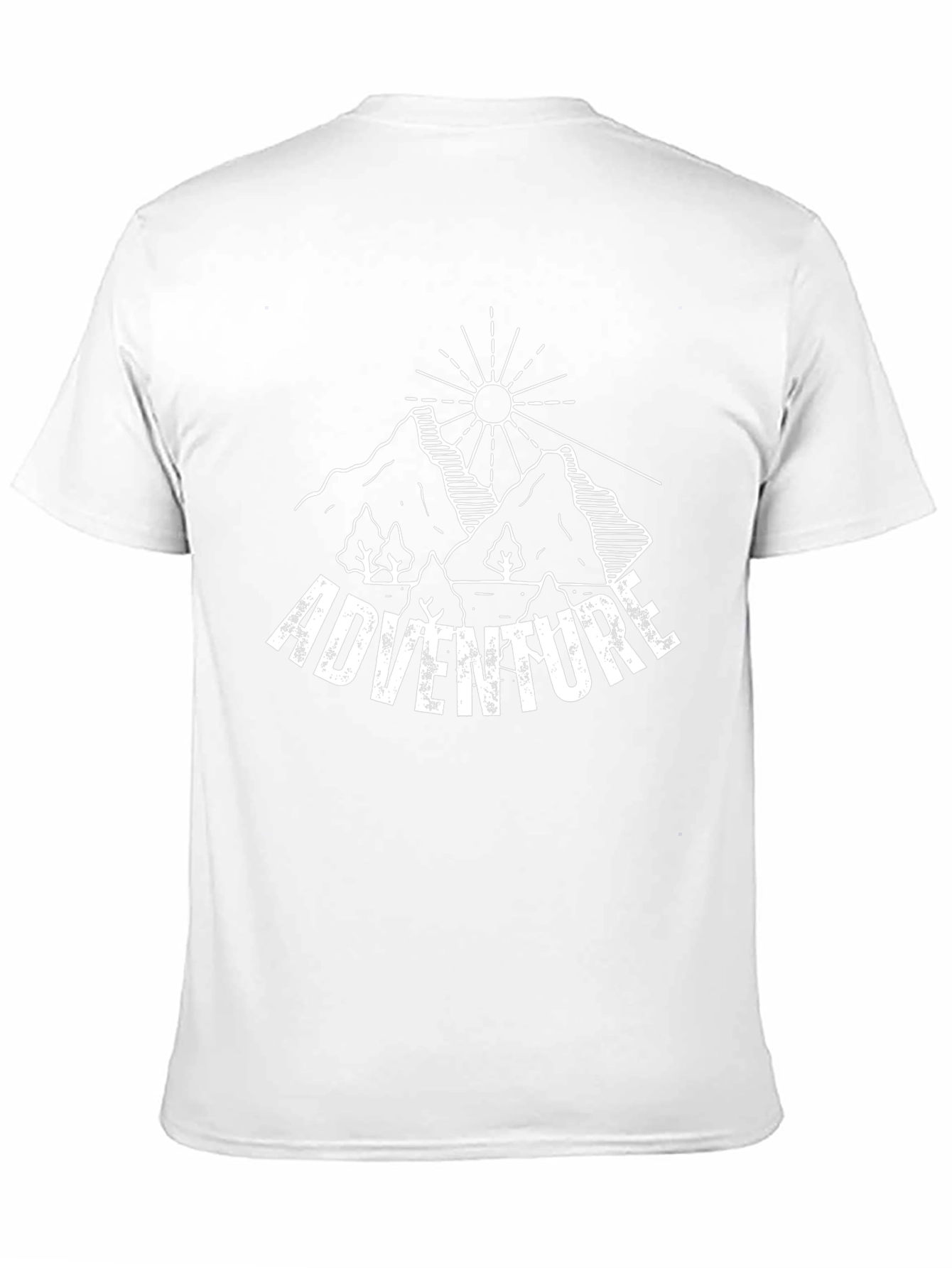Adventure Graphic Tee - Mountain Scene Black T-Shirt