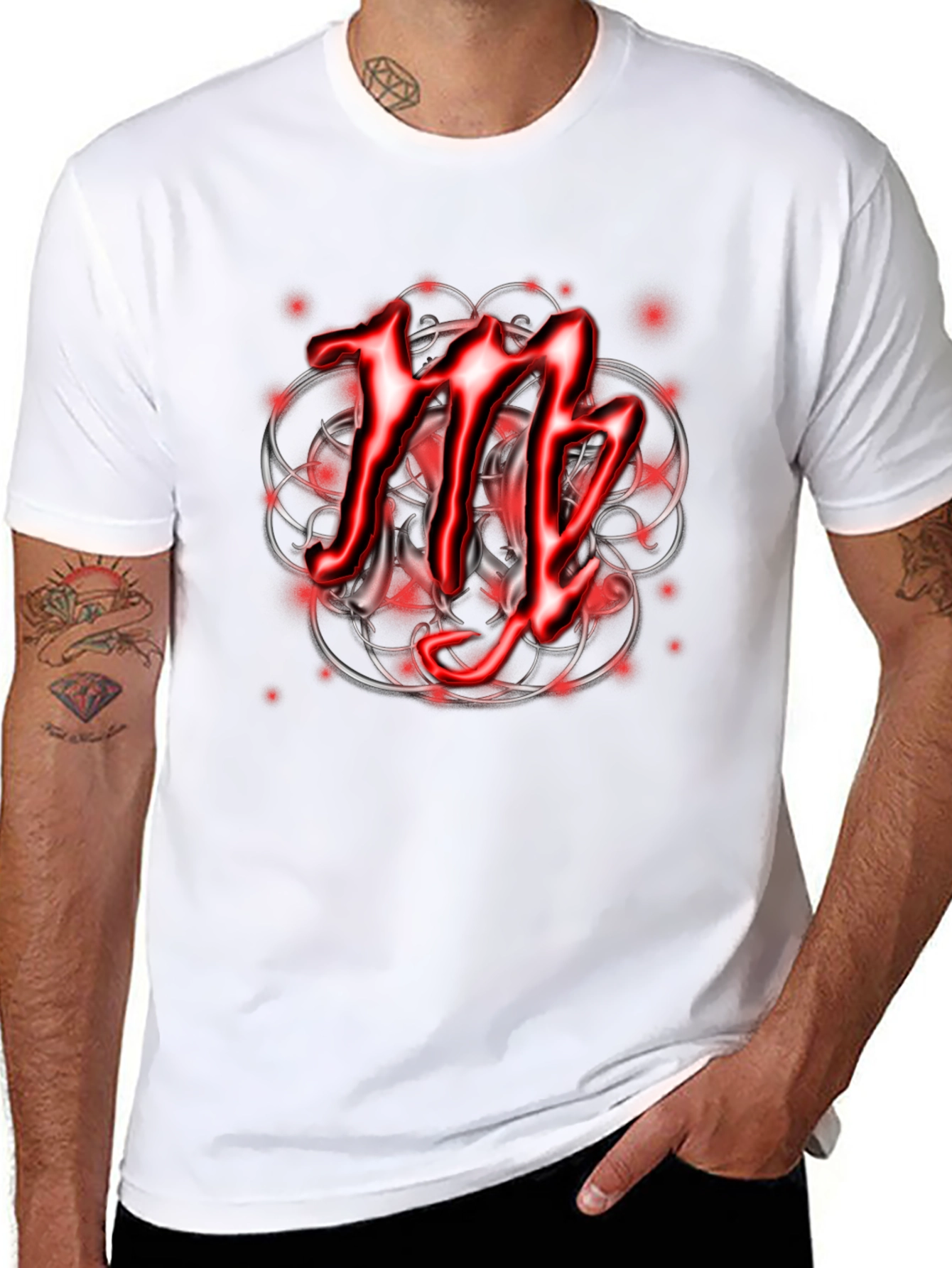 Virgo Zodiac Sign T-Shirt - Black Graphic Tee