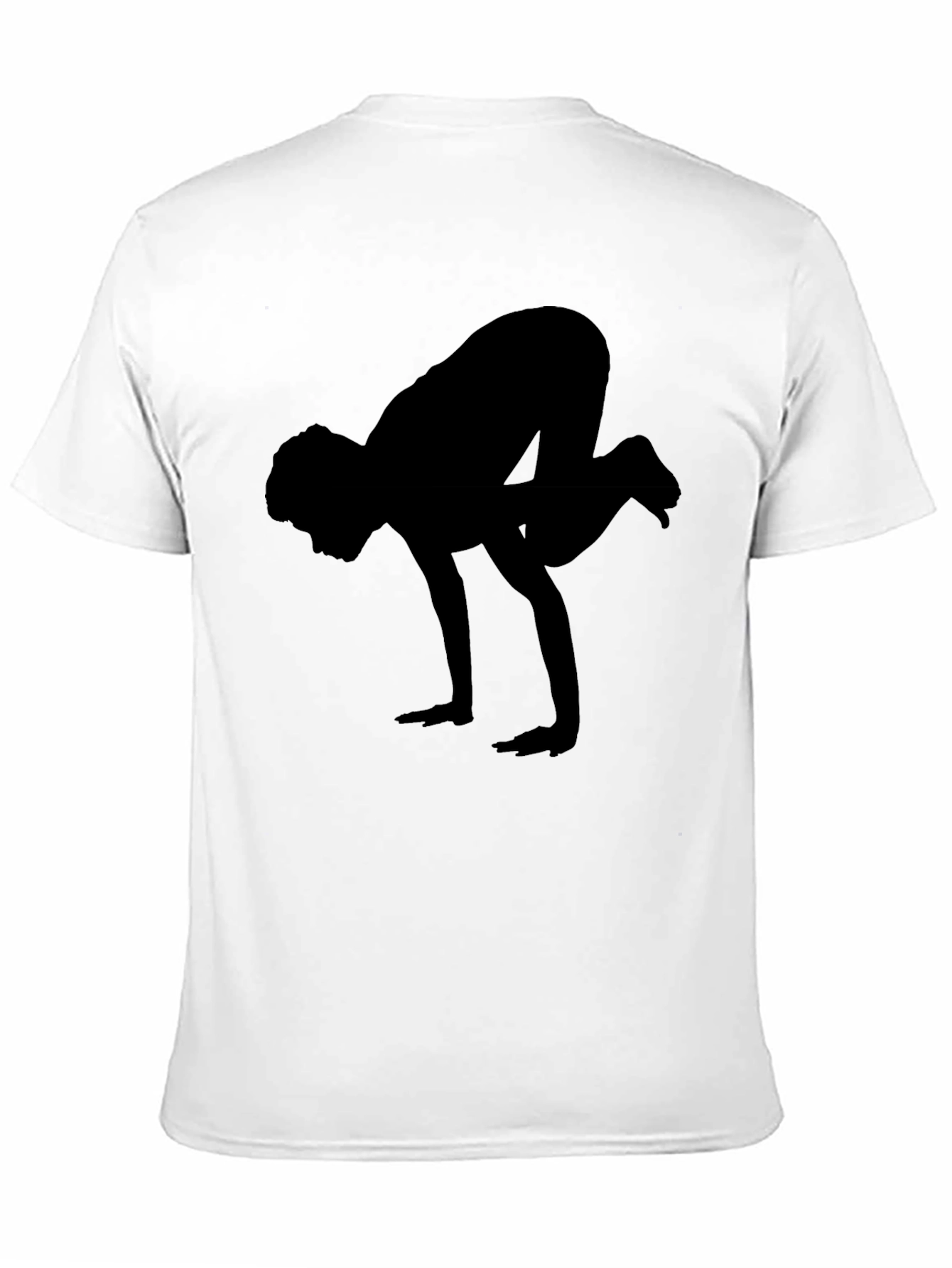Black Yoga Silhouette Graphic Tee