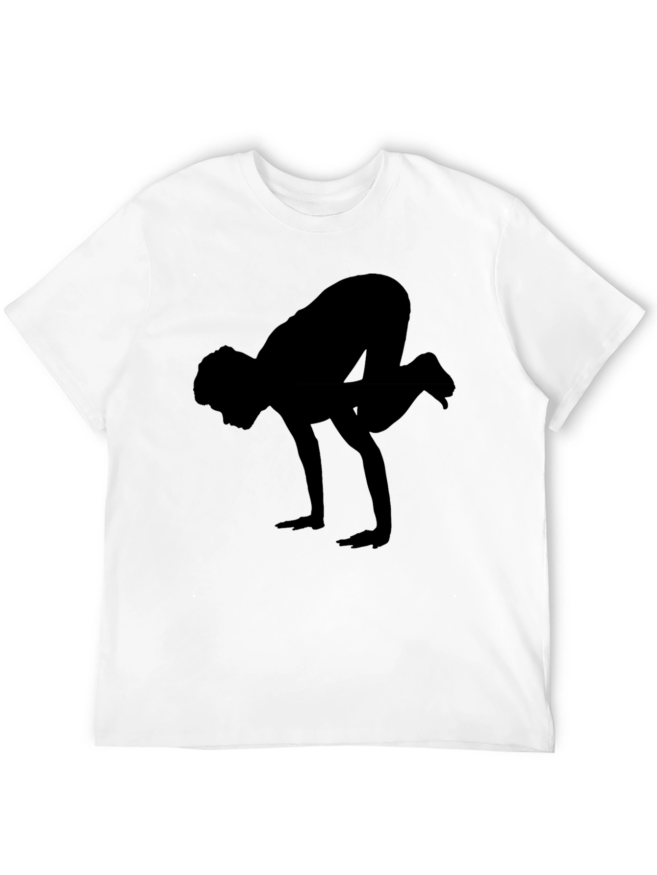 Black Yoga Silhouette Graphic Tee