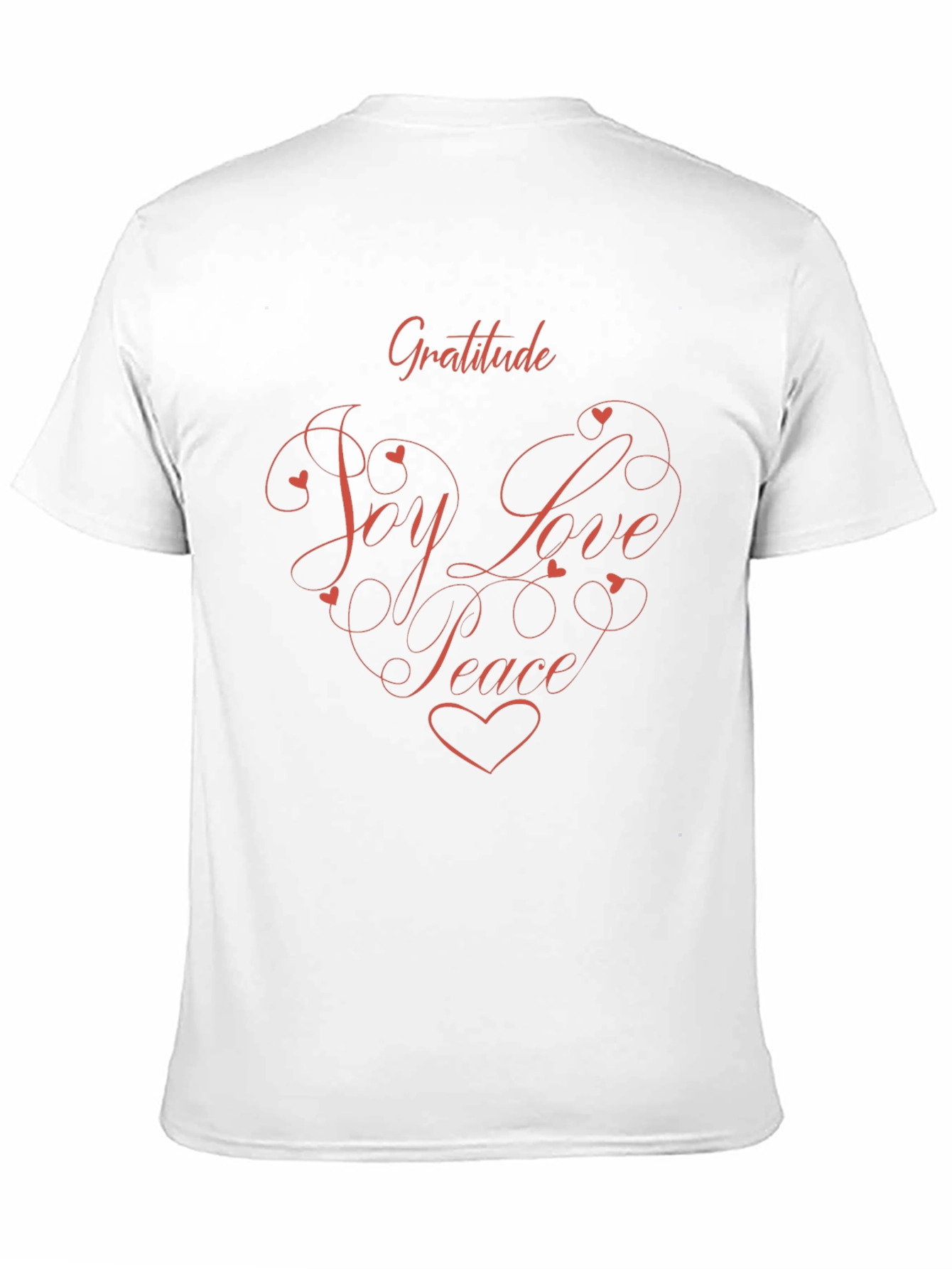 Gratitude Joy Love Peace Heart Tee