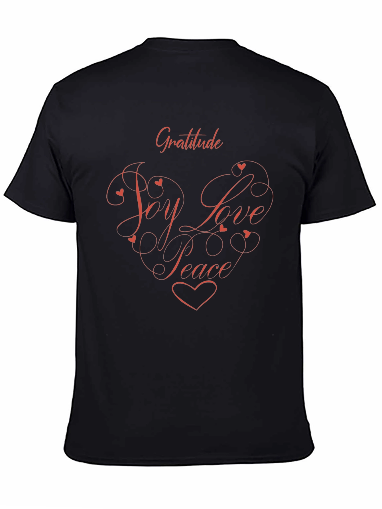 Gratitude Joy Love Peace Heart Tee