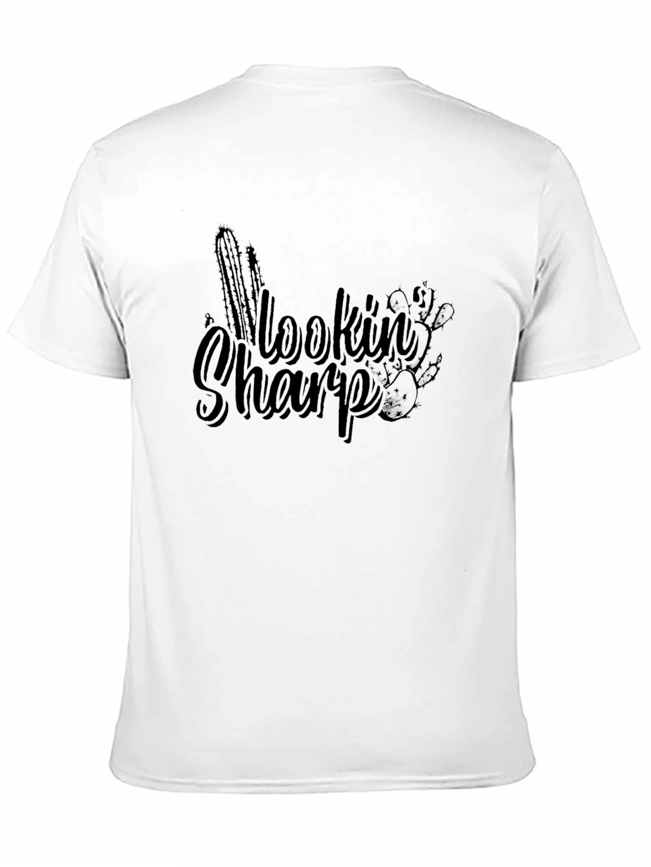 Lookin Sharp Graphic Tee - Black Cotton T-Shirt