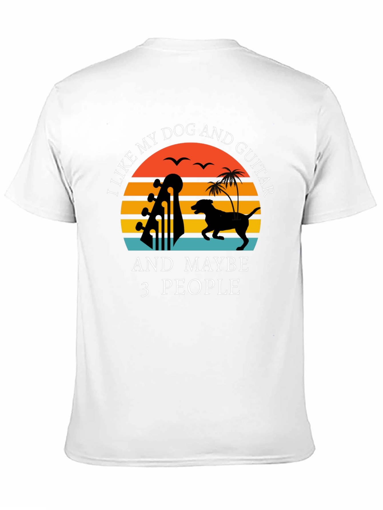 Dog and Guitar Lover T-Shirt - Funny Sarcastic Tee