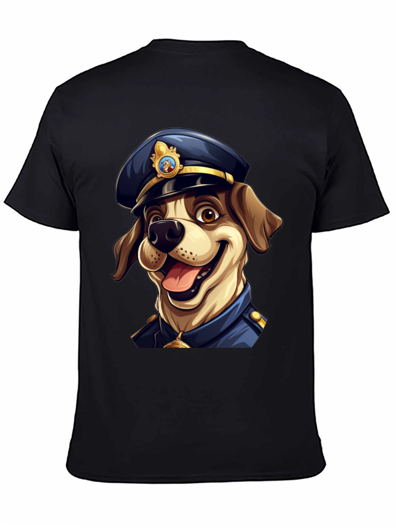 Dog Police T-Shirt - Cartoon Canine Officer
