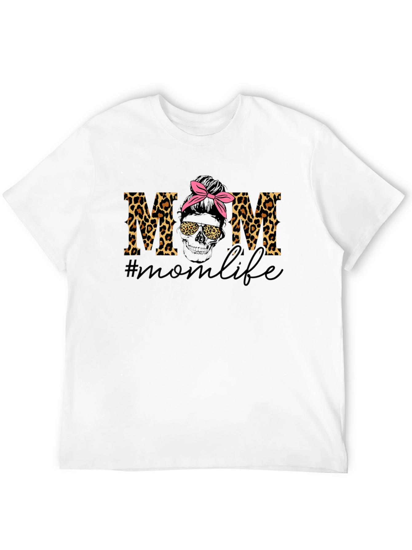 Mom Life Leopard Print T-Shirt