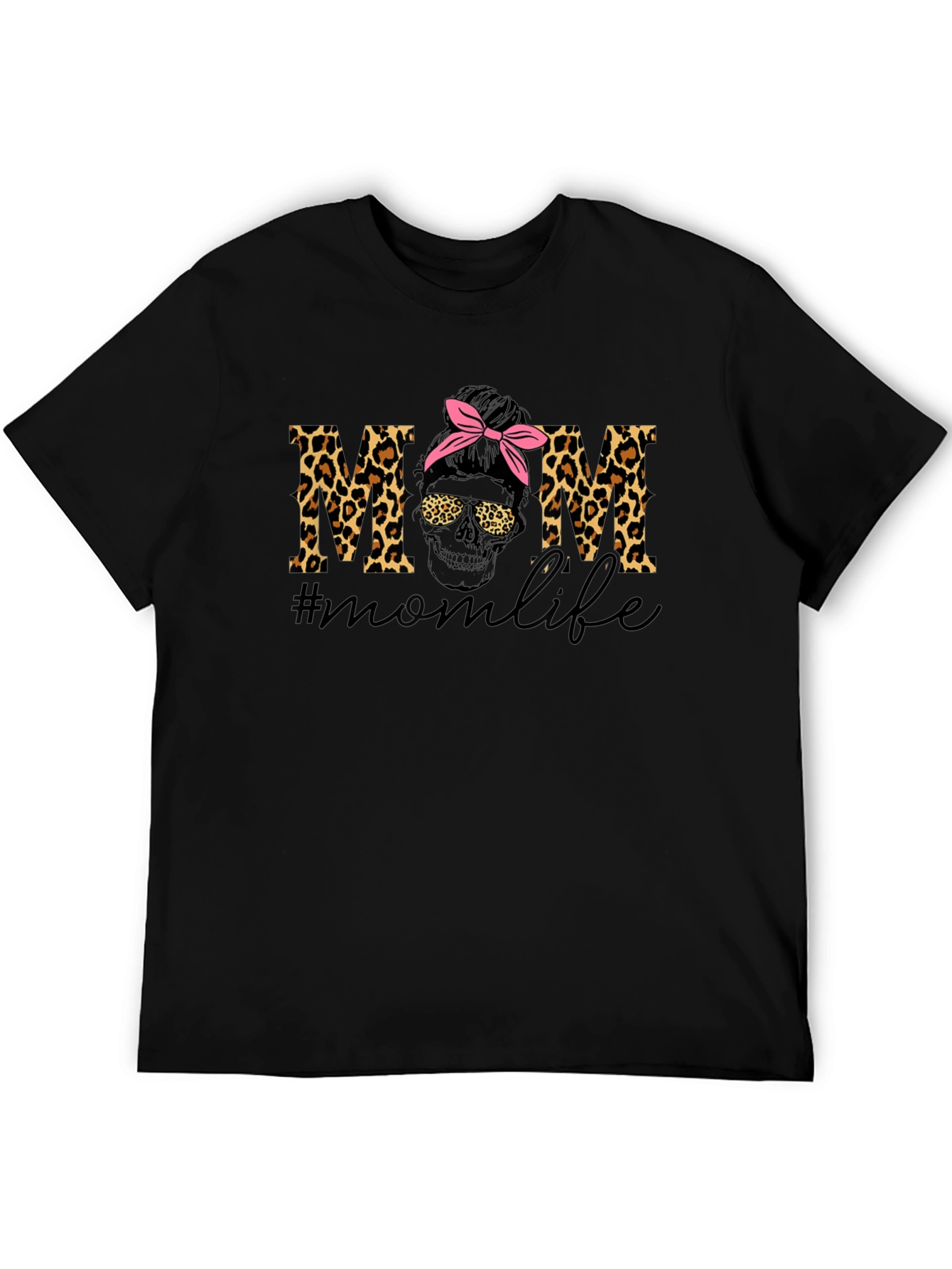 Mom Life Leopard Print T-Shirt