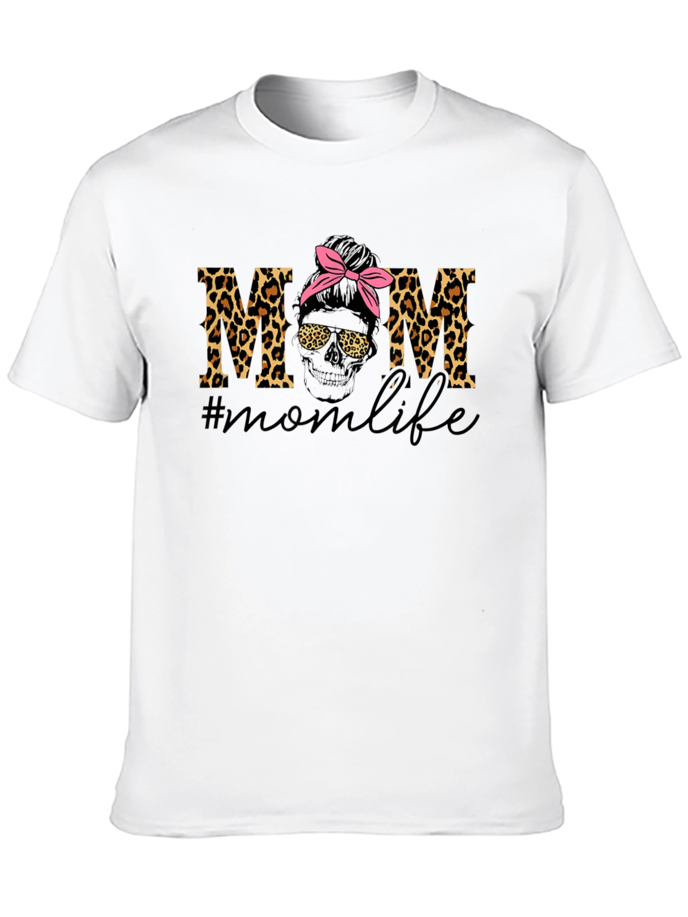 Mom Life Leopard Print T-Shirt