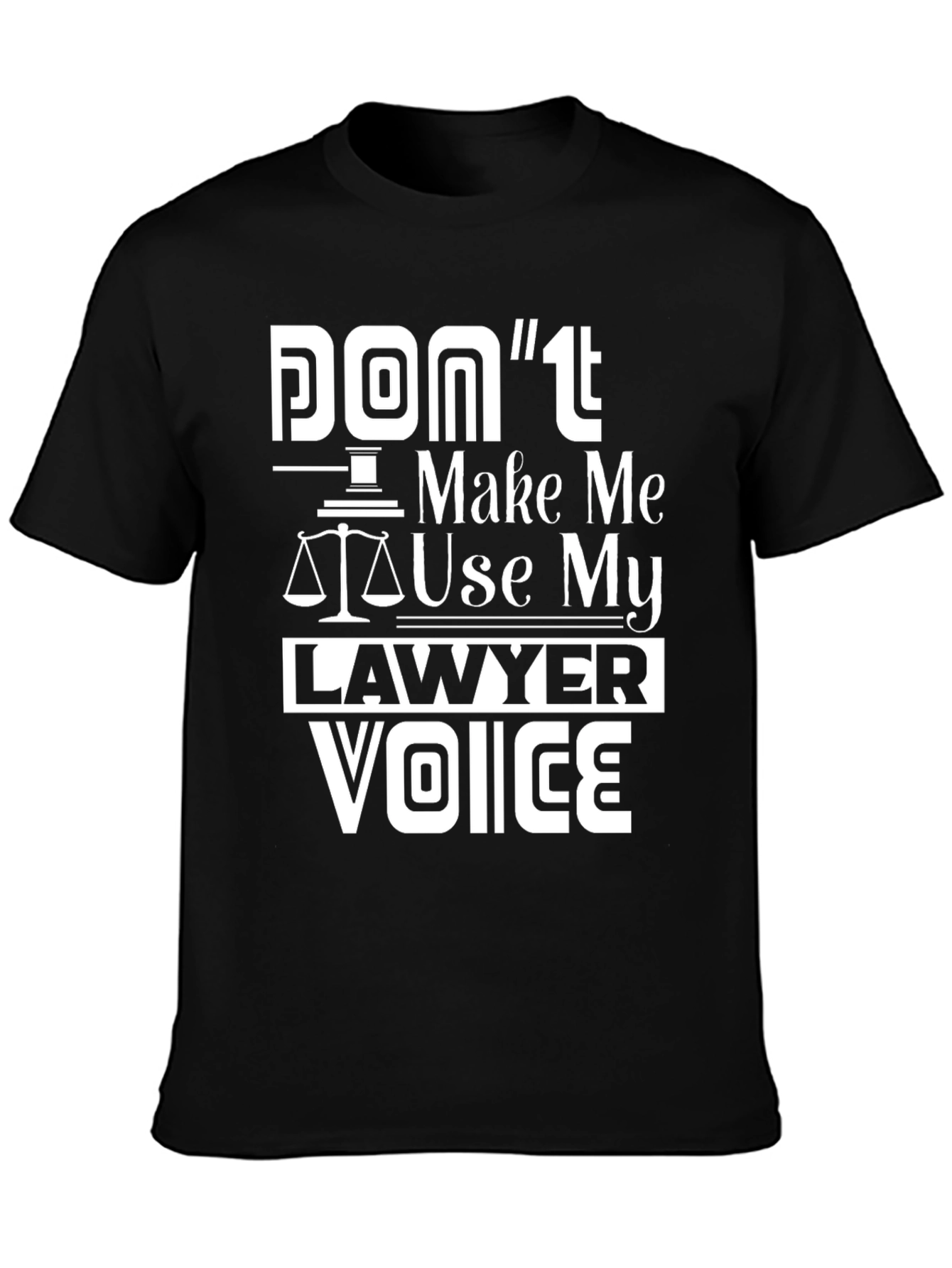 Lawyer Voice Graphic Tee - Black