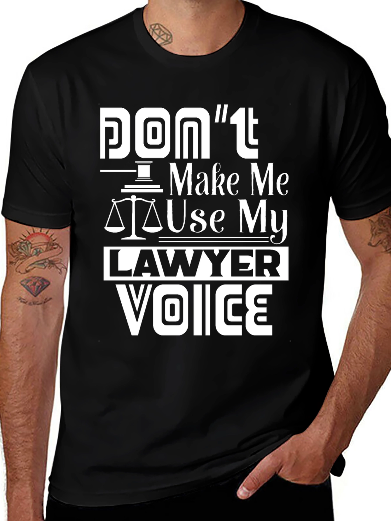 Lawyer Voice Graphic Tee - Black