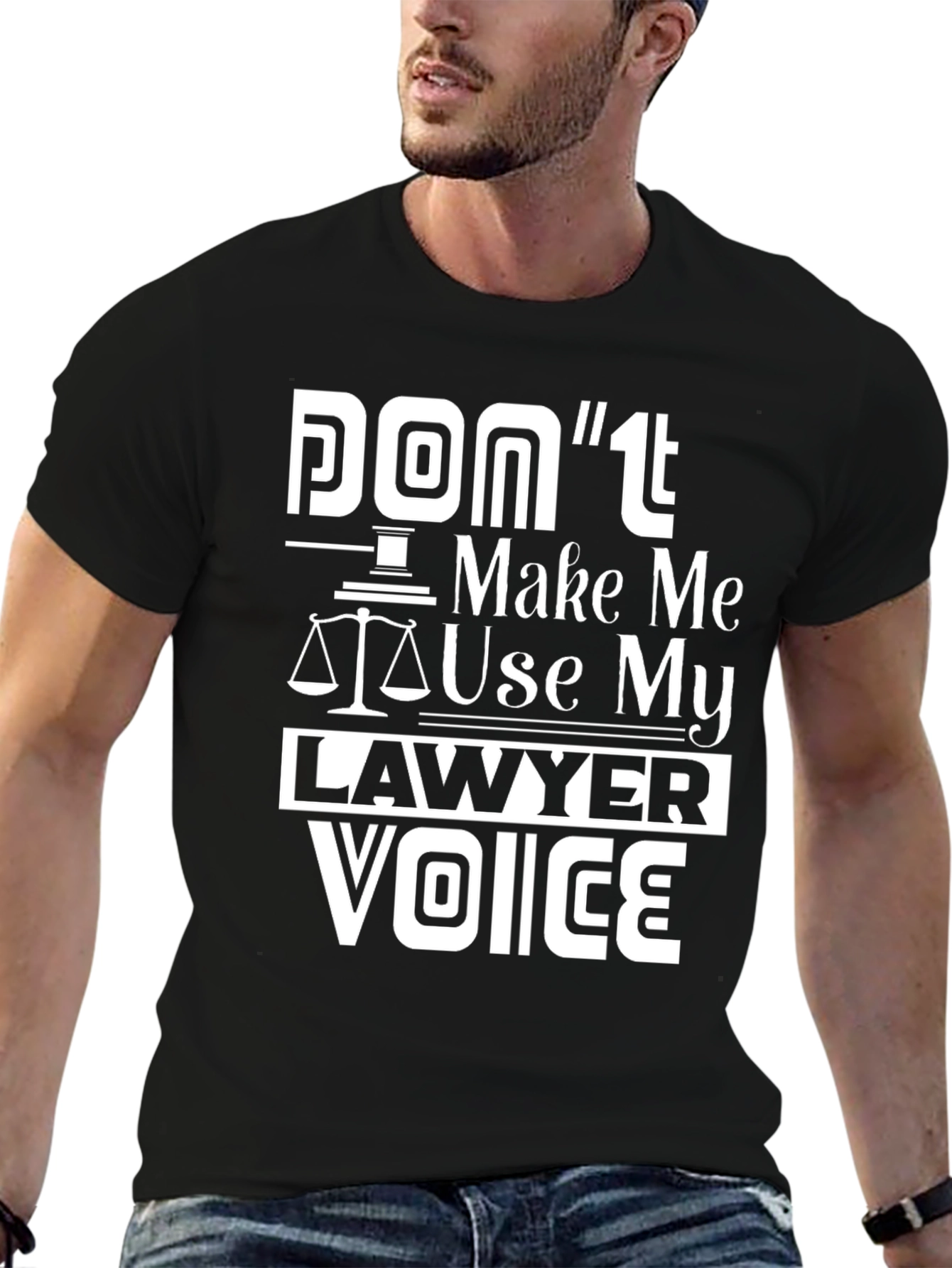 Lawyer Voice Graphic Tee - Black