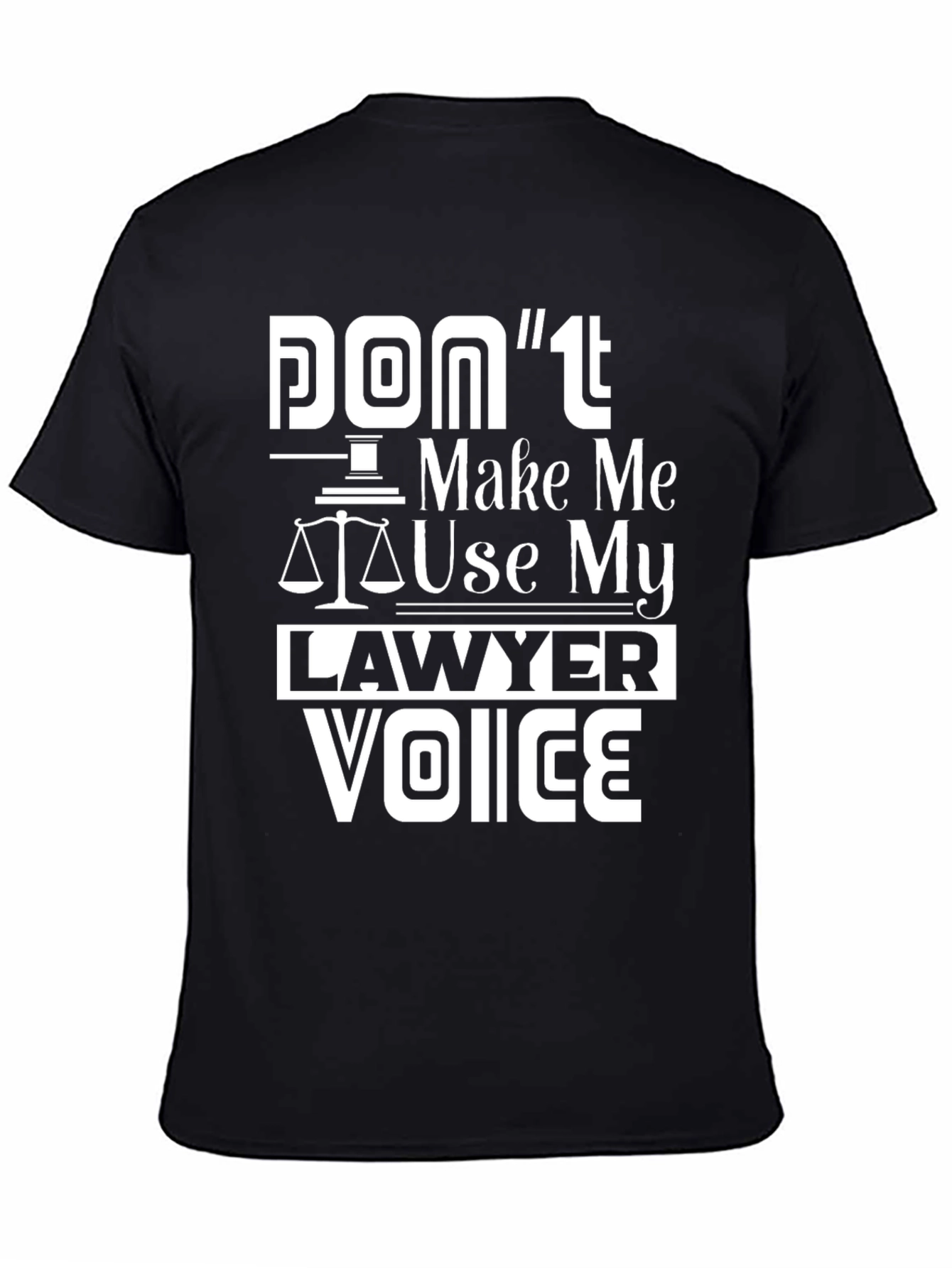 Lawyer Voice Graphic Tee - Black