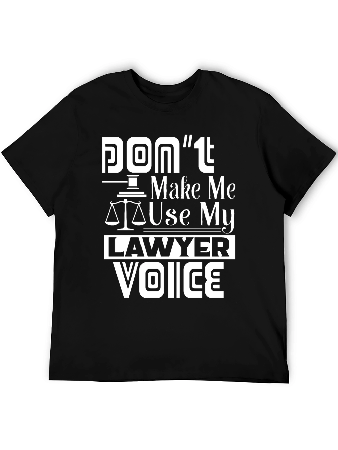 Lawyer Voice Graphic Tee - Black