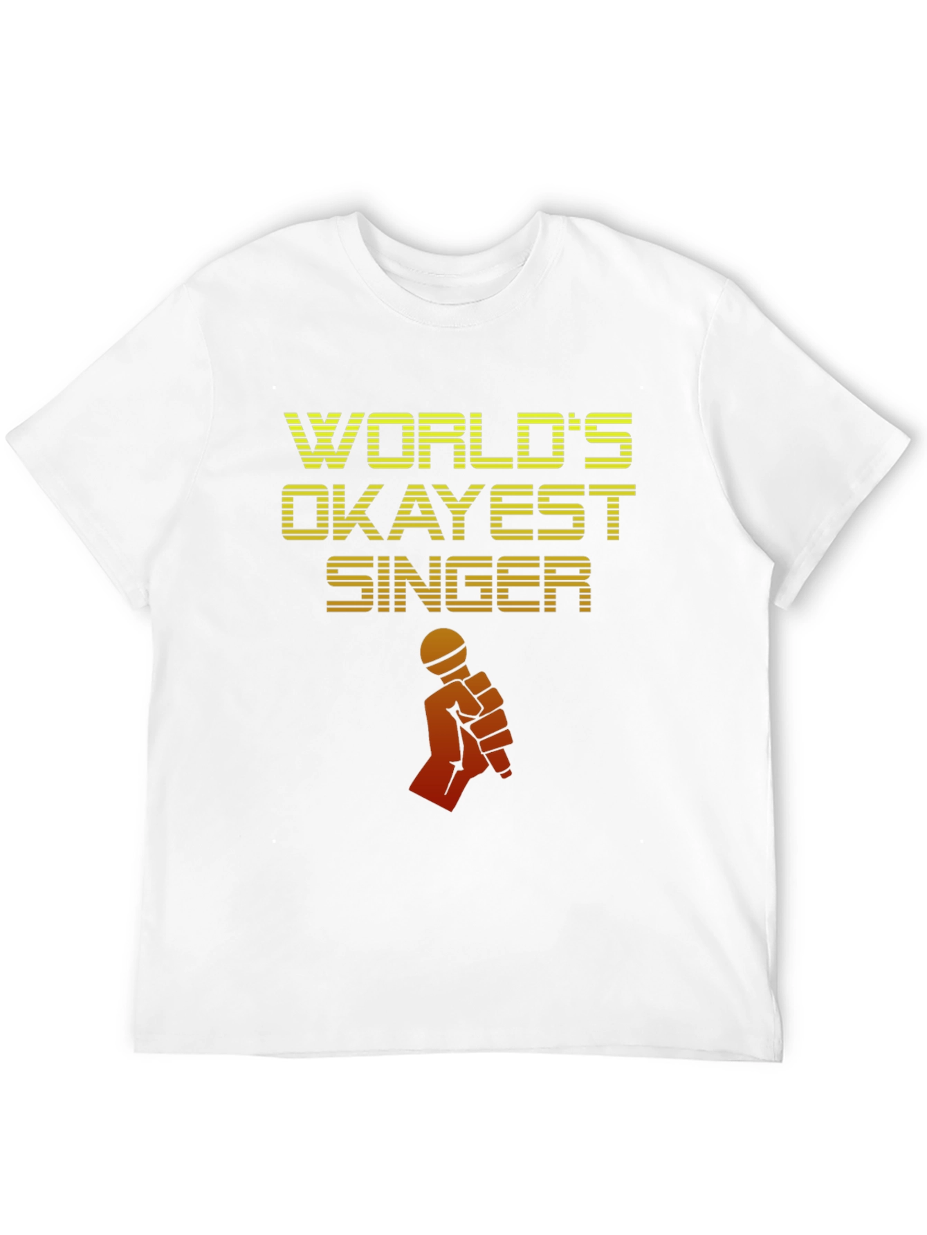 Worlds Okayest Singer T-Shirt - Novelty Graphic Tee