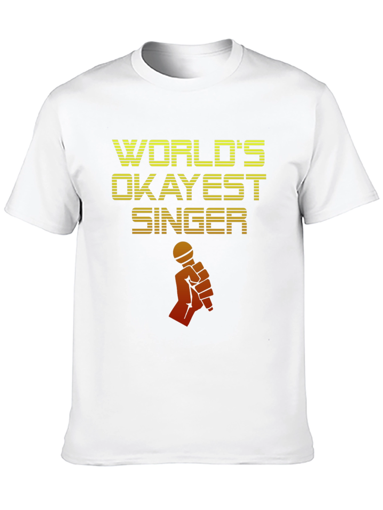 Worlds Okayest Singer T-Shirt - Novelty Graphic Tee