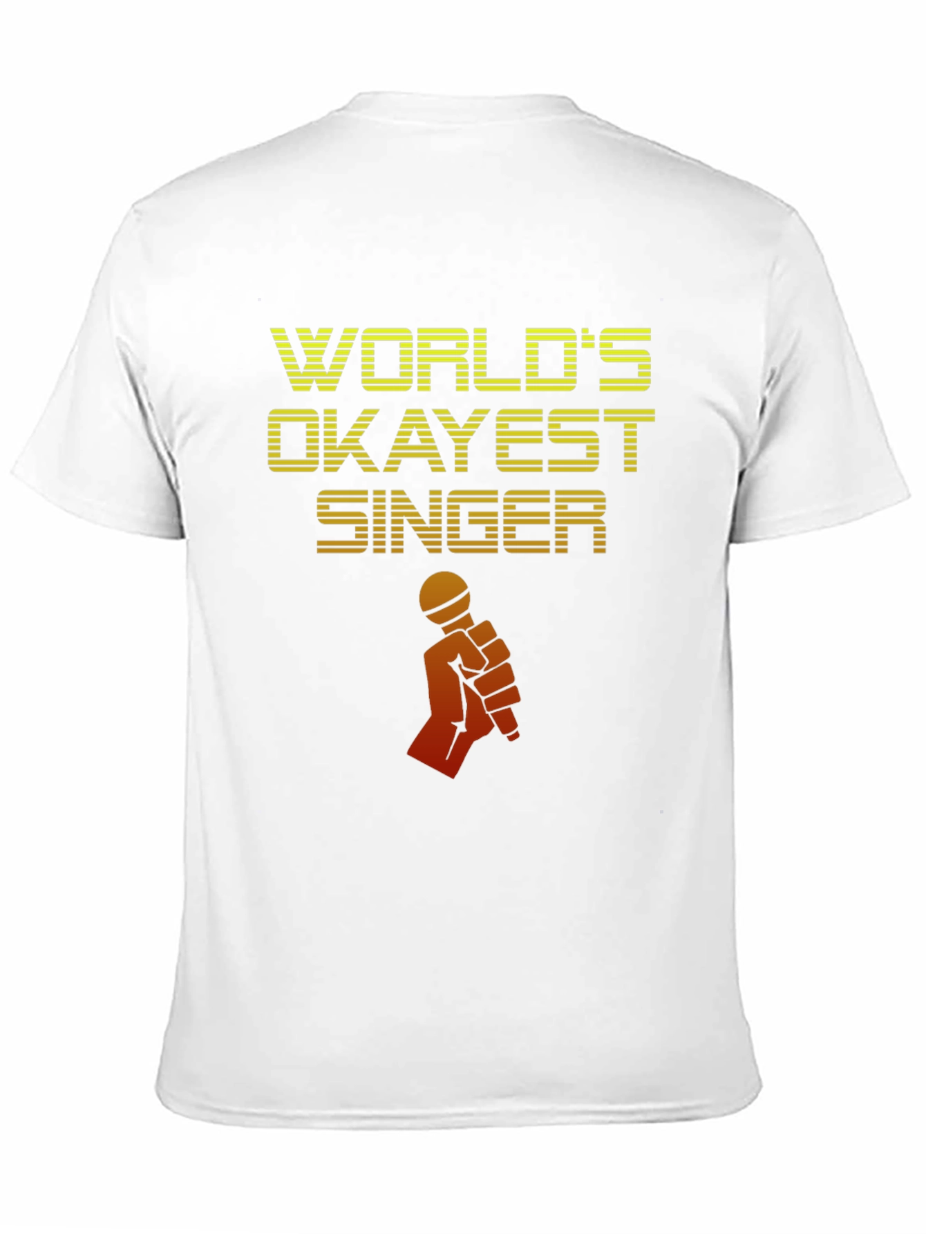 Worlds Okayest Singer T-Shirt - Novelty Graphic Tee