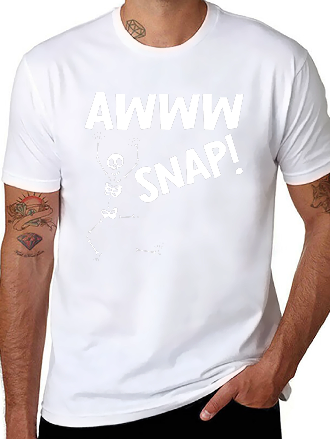 Awww Snap! Skeleton Graphic Tee