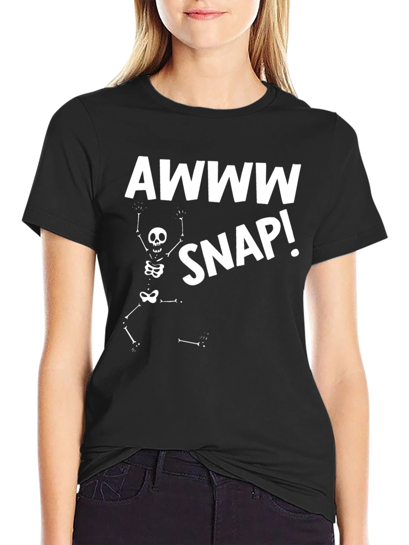 Awww Snap! Skeleton Graphic Tee