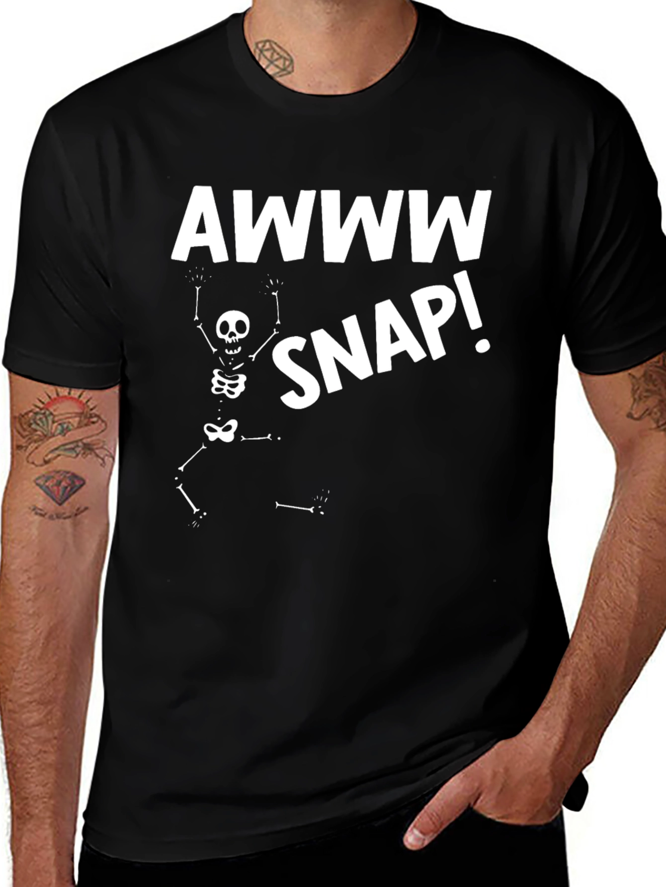 Awww Snap! Skeleton Graphic Tee
