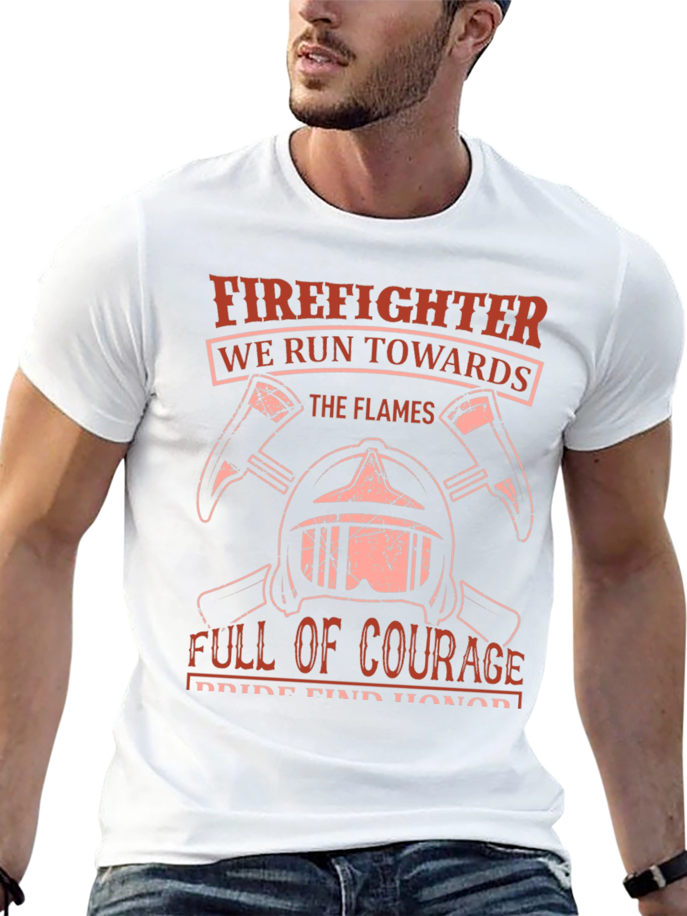 Firefighter Courage T-Shirt - Black