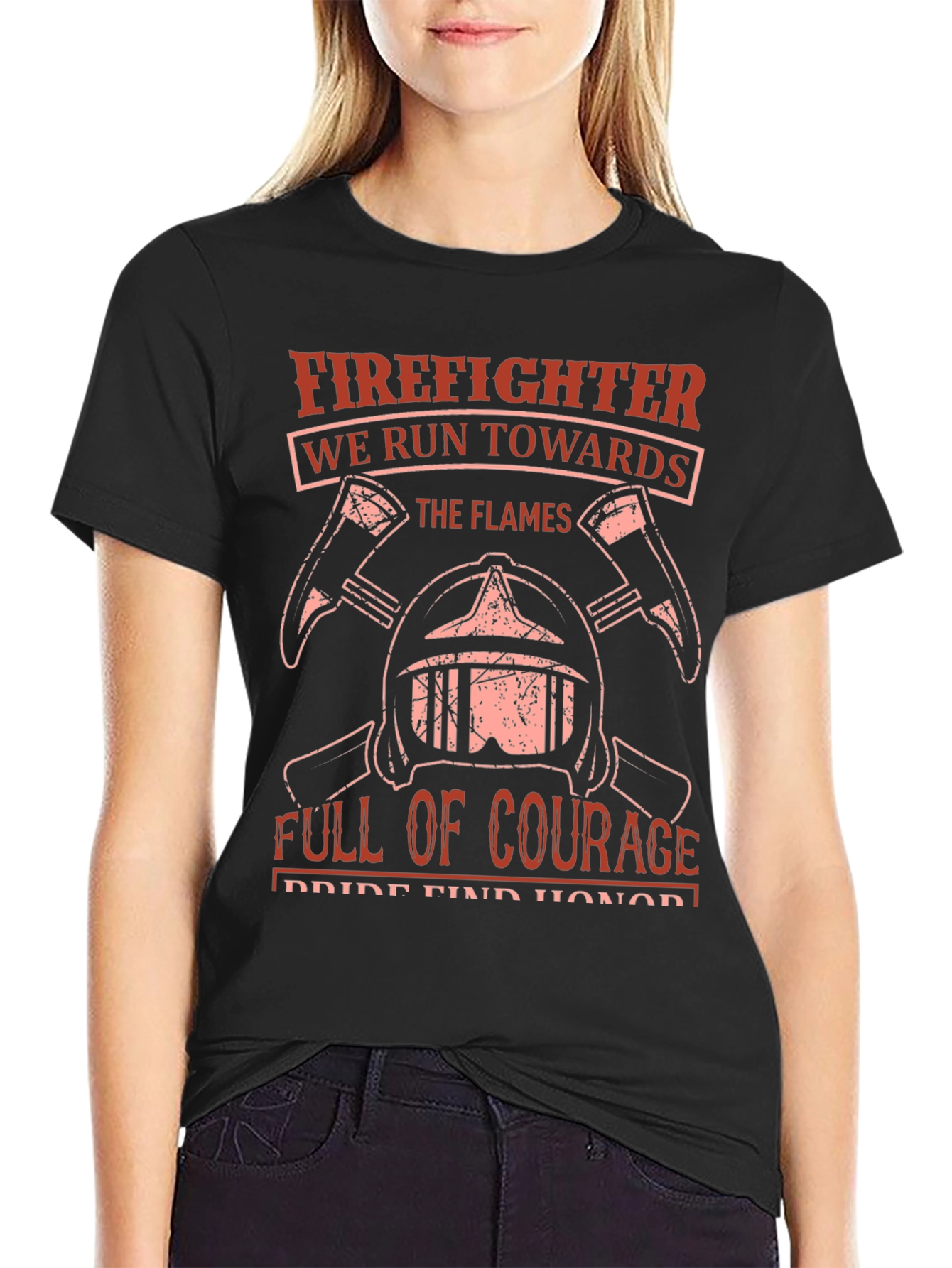 Firefighter Courage T-Shirt - Black