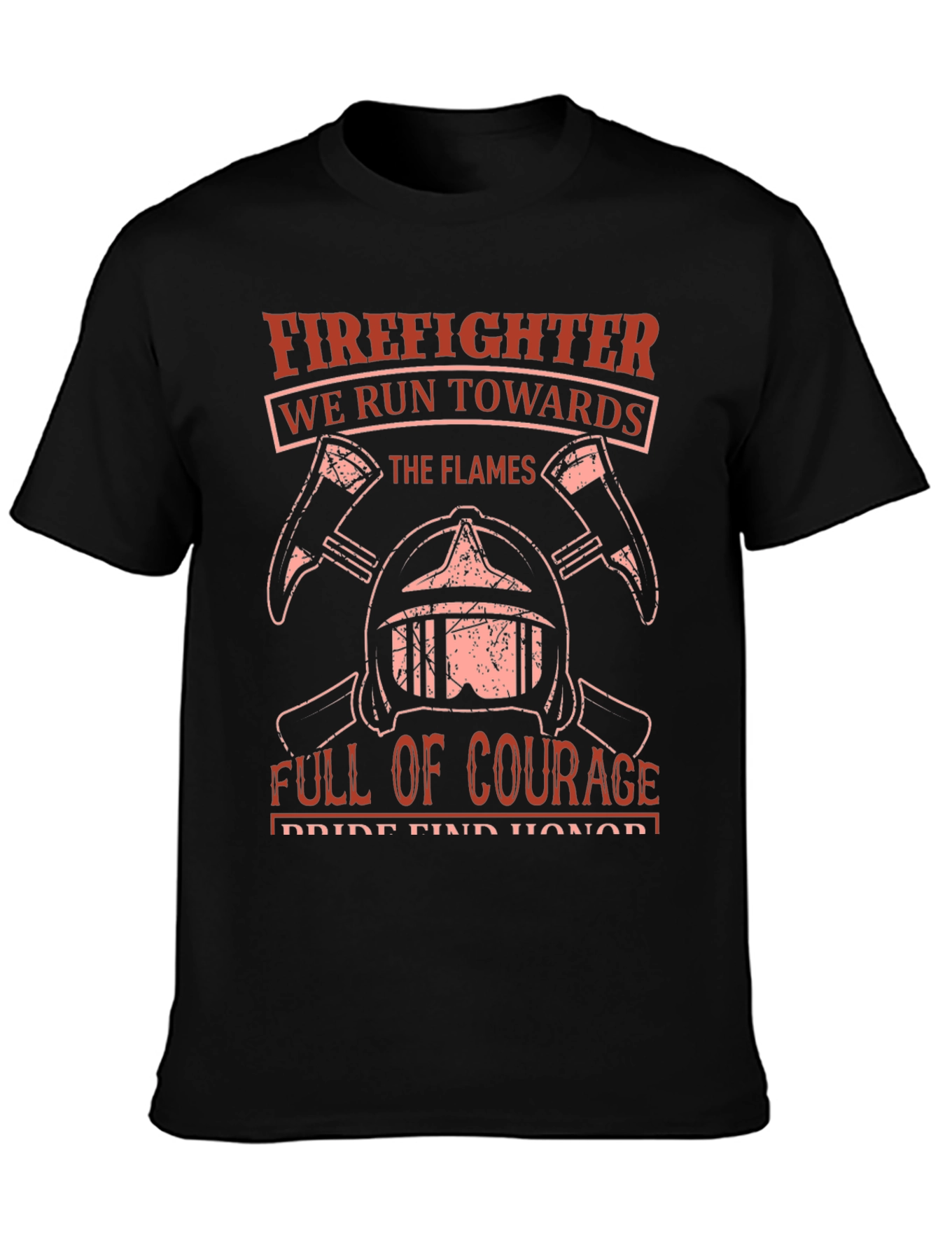 Firefighter Courage T-Shirt - Black
