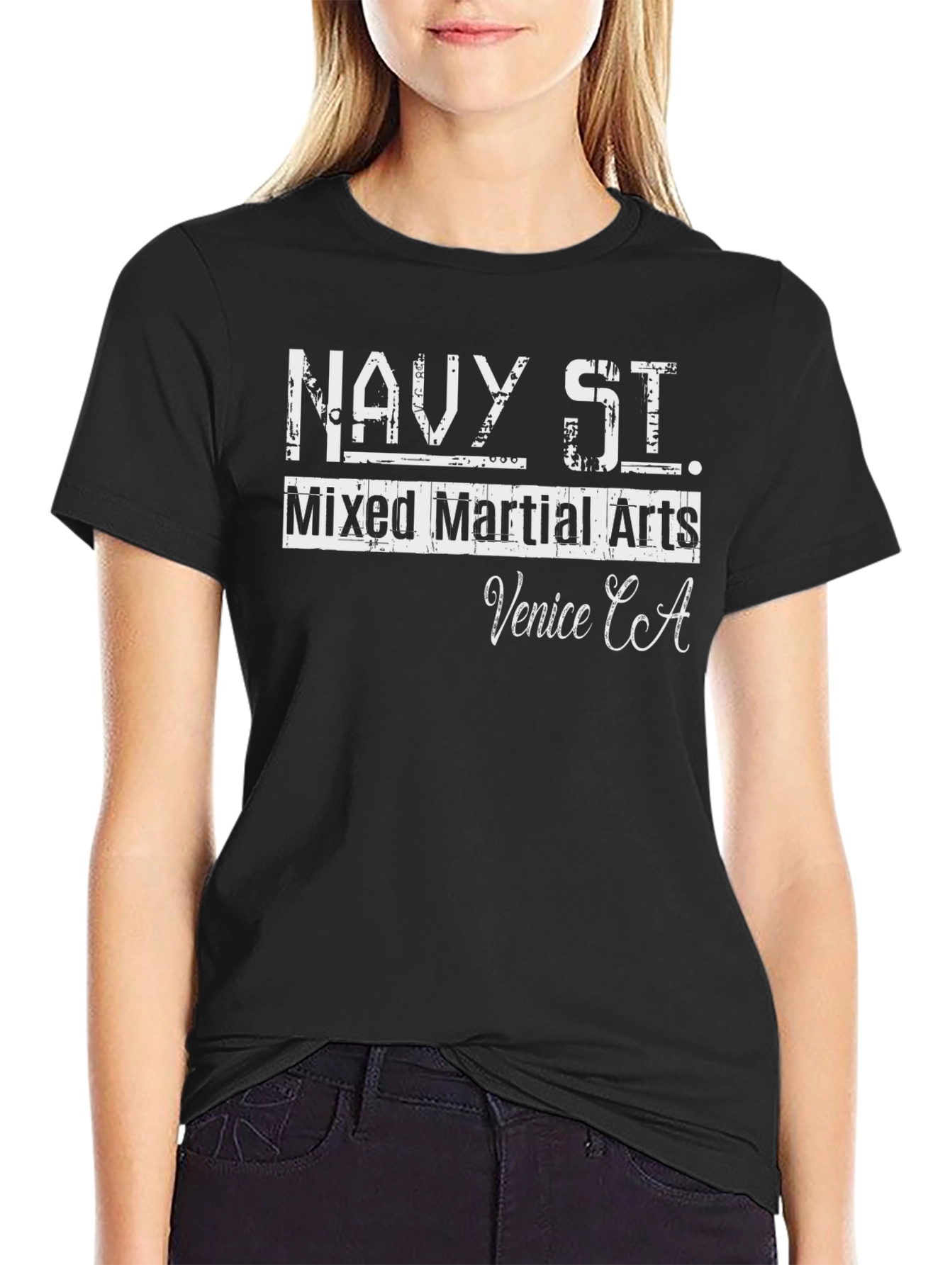 Navy St. Mixed Martial Arts Black T-Shirt