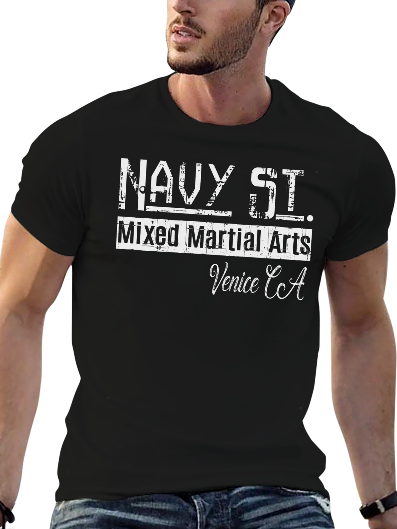 Navy St. Mixed Martial Arts Black T-Shirt