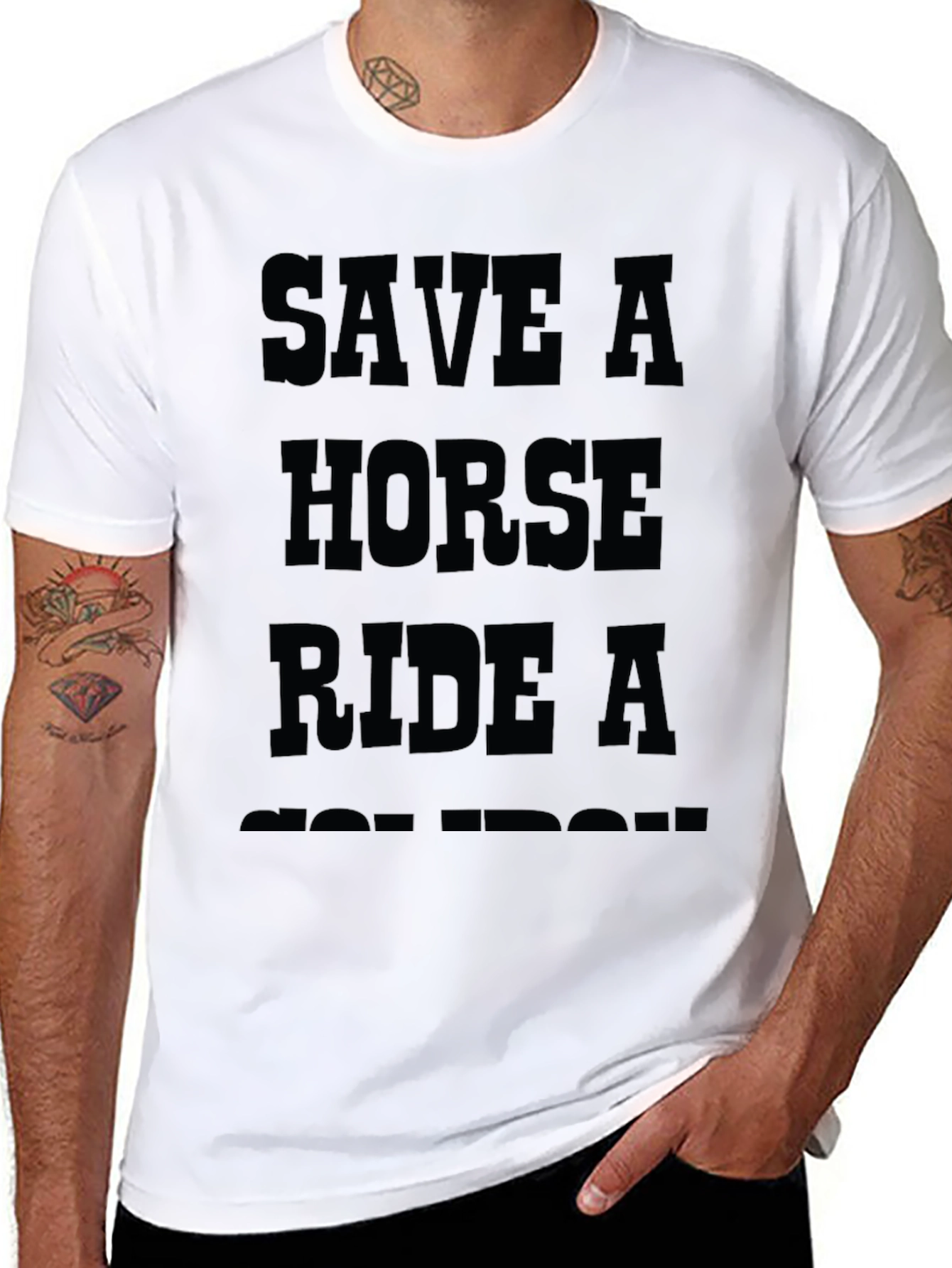 Save A Horse Ride A Cowboy Graphic Tee