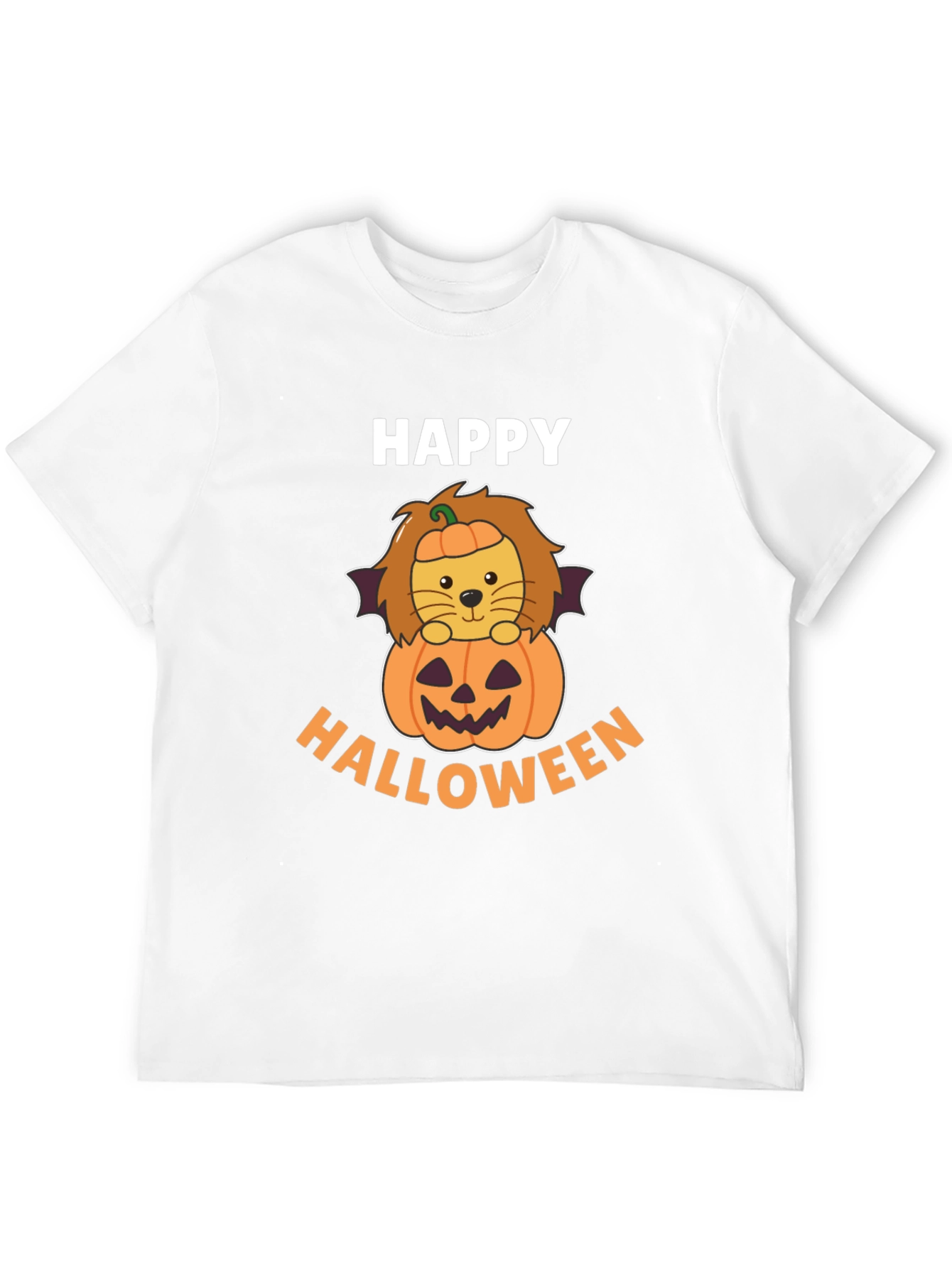 Happy Halloween Lion Pumpkin T-Shirt