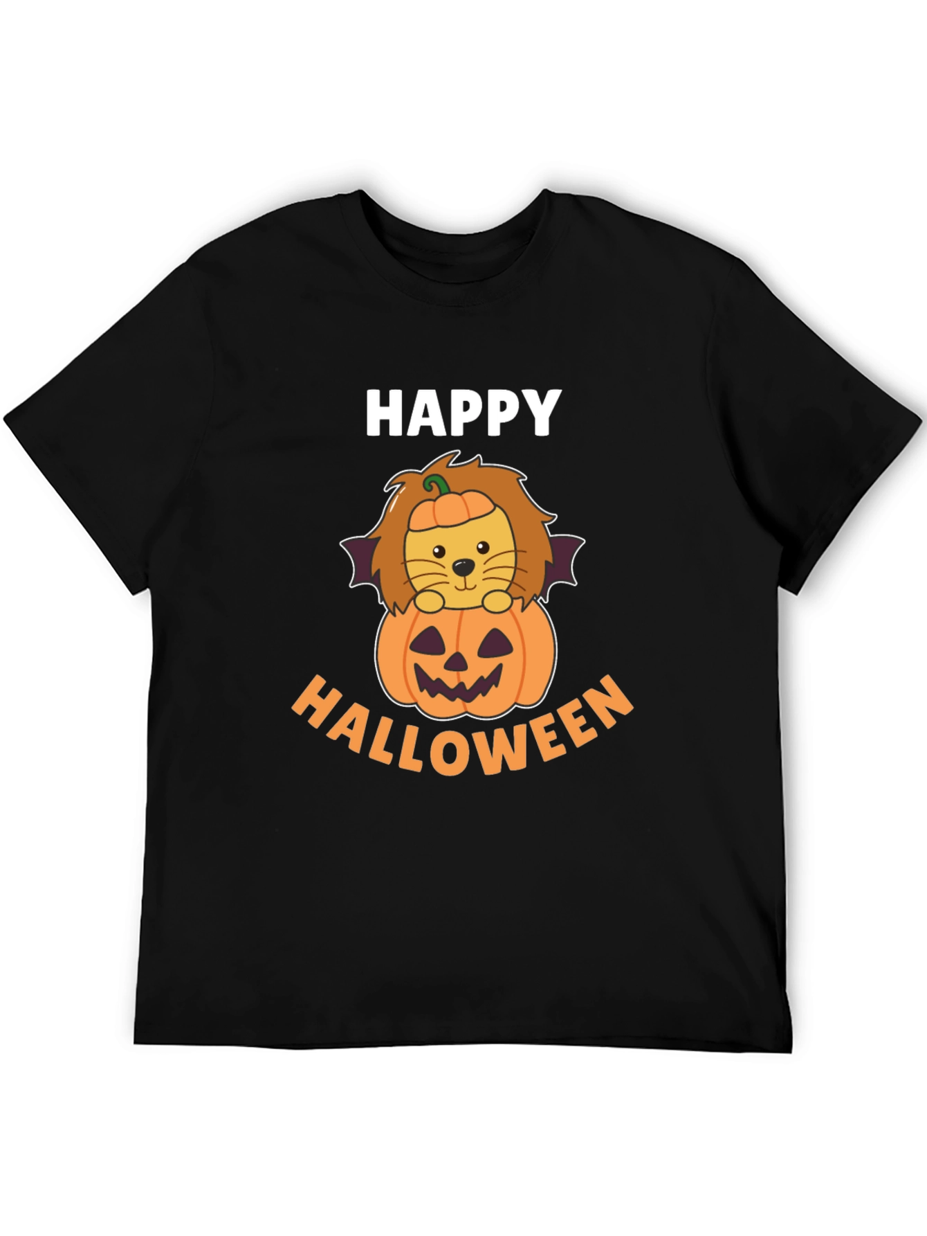 Happy Halloween Lion Pumpkin T-Shirt