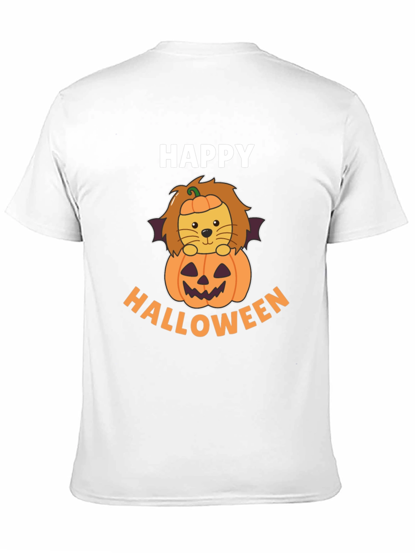 Happy Halloween Lion Pumpkin T-Shirt