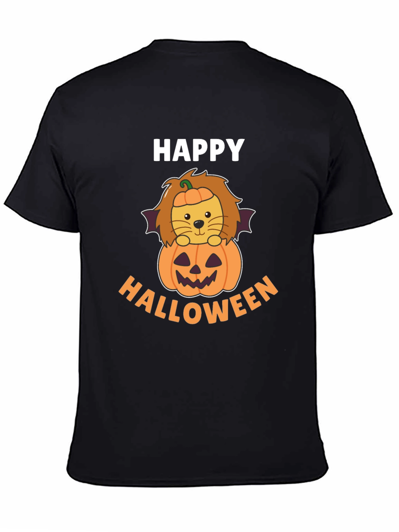 Happy Halloween Lion Pumpkin T-Shirt