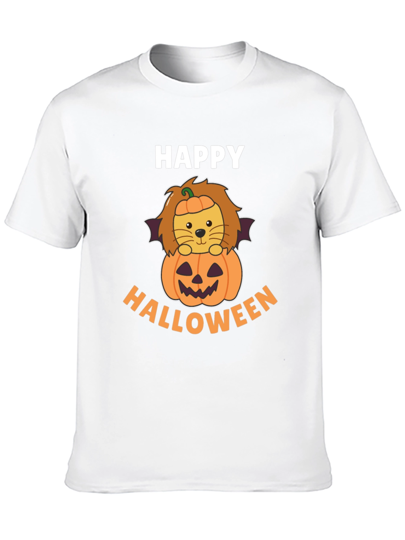 Happy Halloween Lion Pumpkin T-Shirt