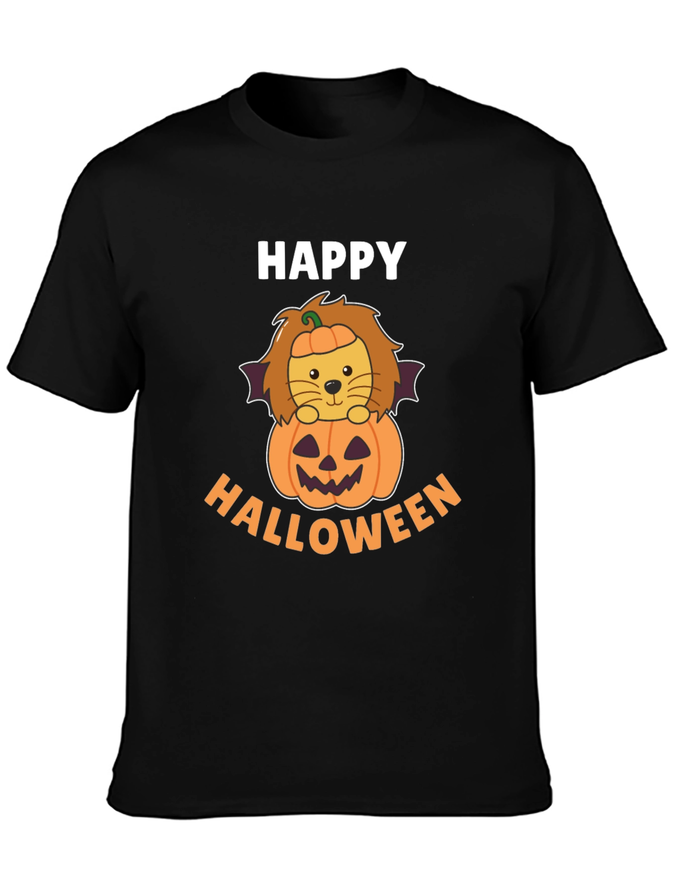 Happy Halloween Lion Pumpkin T-Shirt