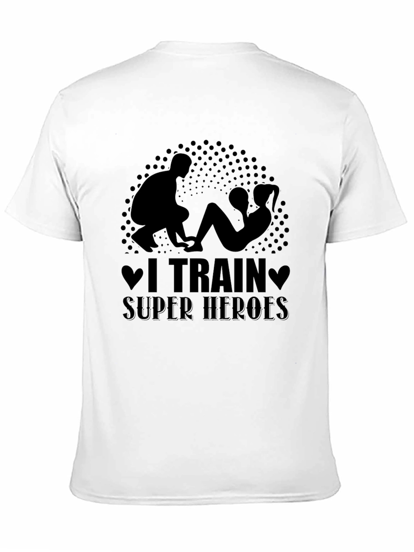 I Train Super Heroes Black T-Shirt