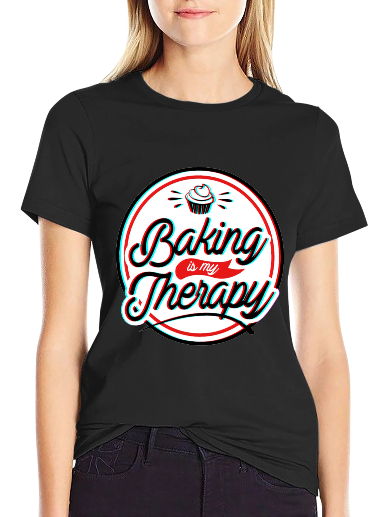 Baking is My Therapy Graphic T-Shirt
