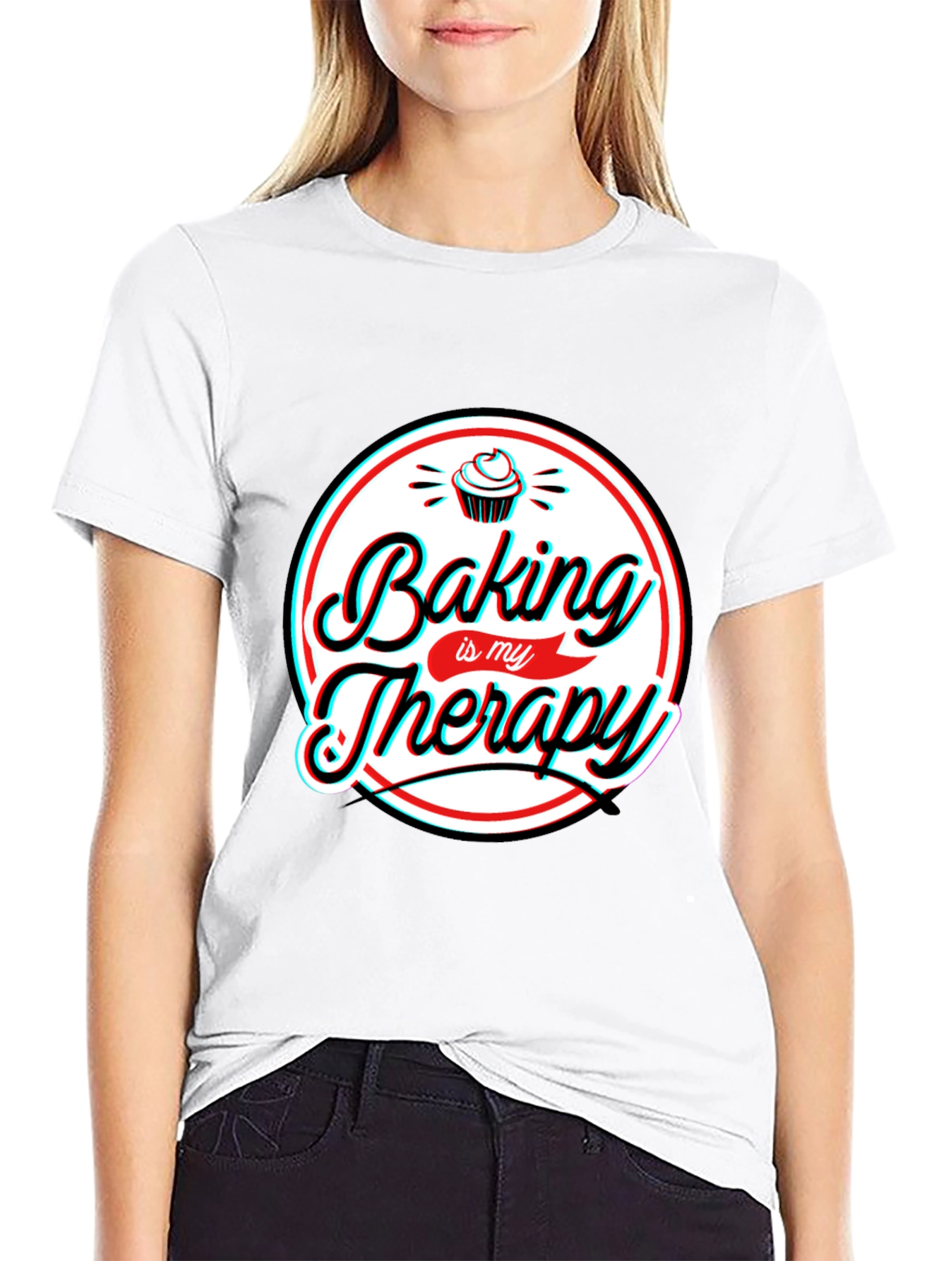 Baking is My Therapy Graphic T-Shirt