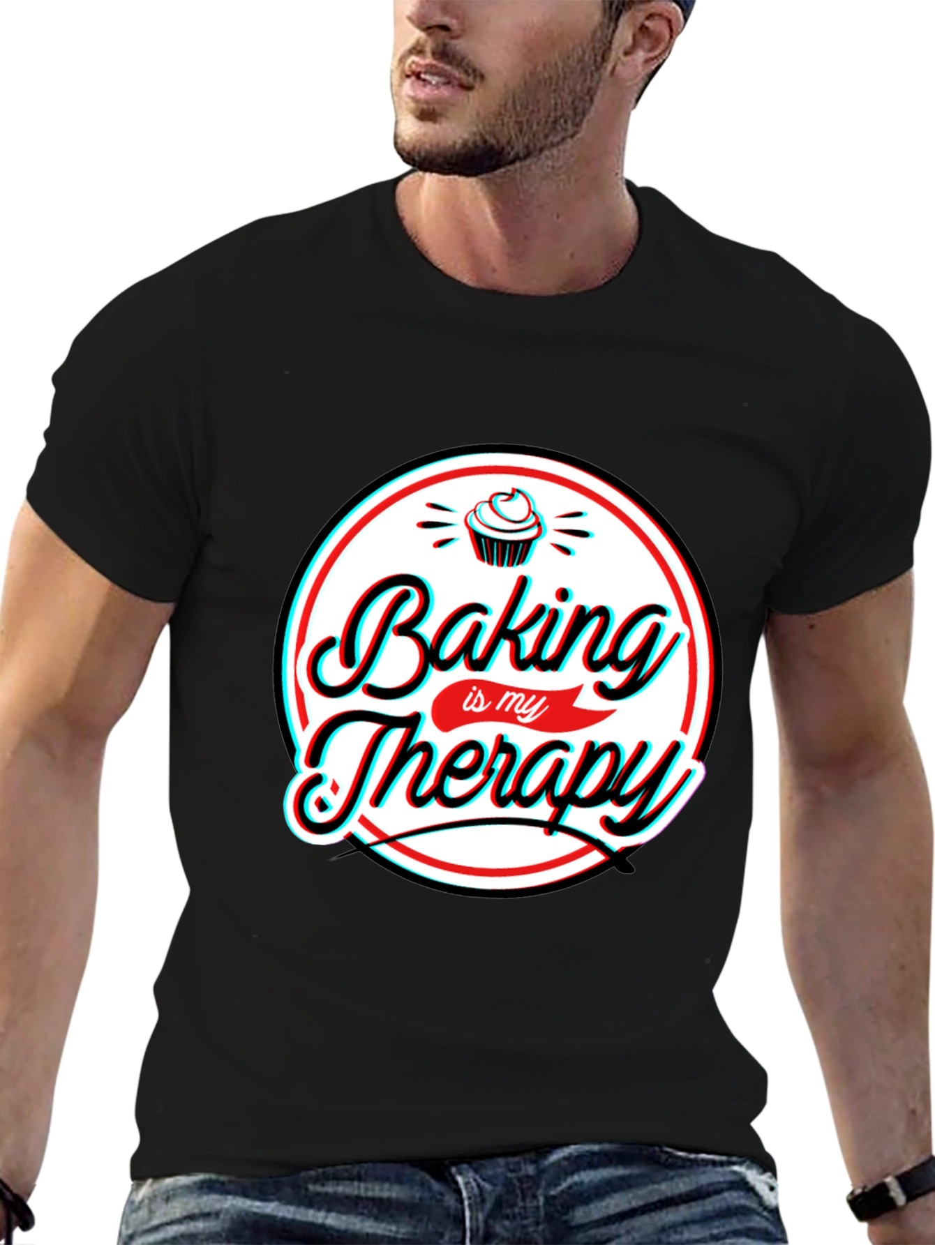 Baking is My Therapy Graphic T-Shirt