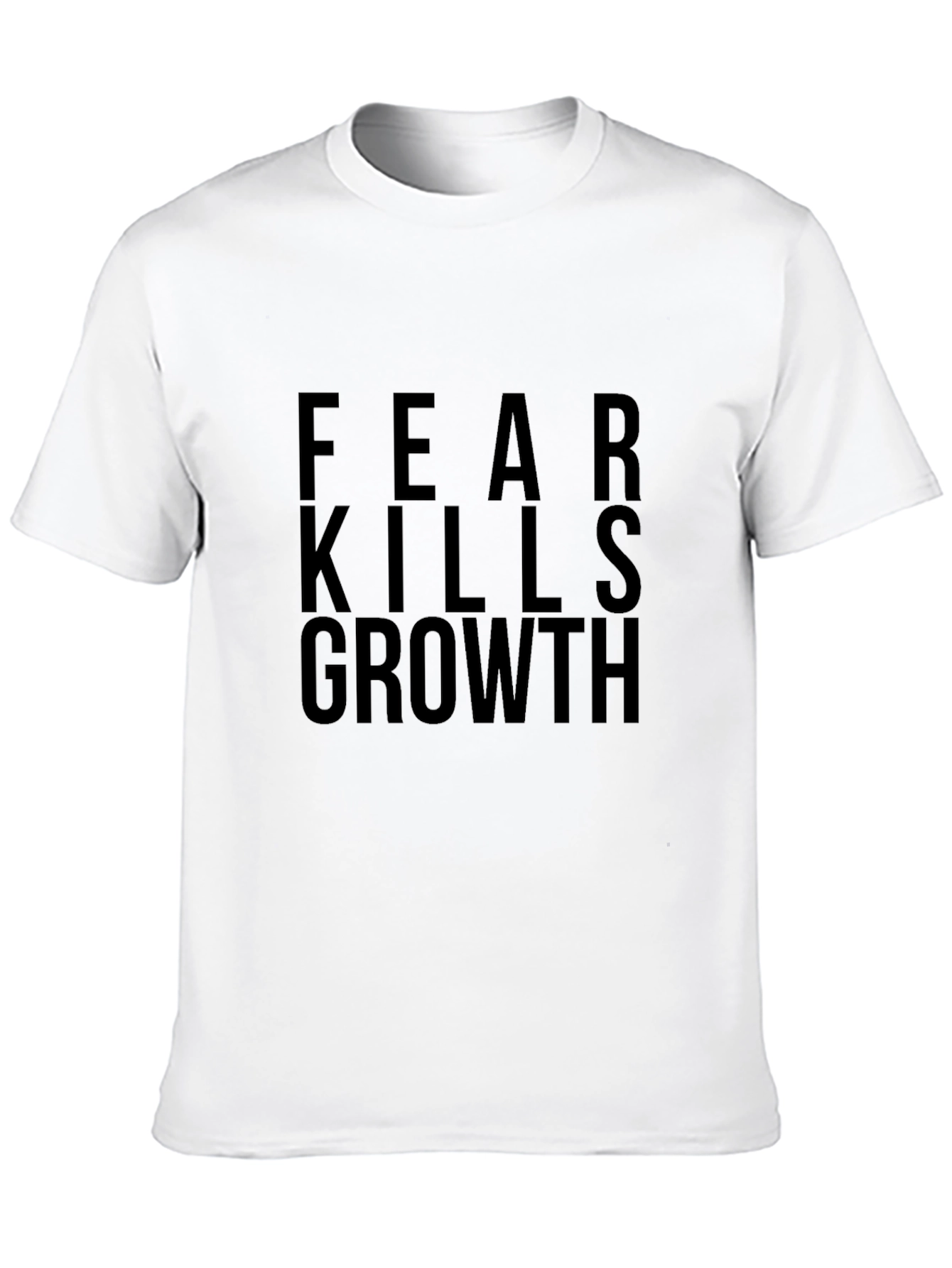 Fear Kills Growth Black Graphic Tee