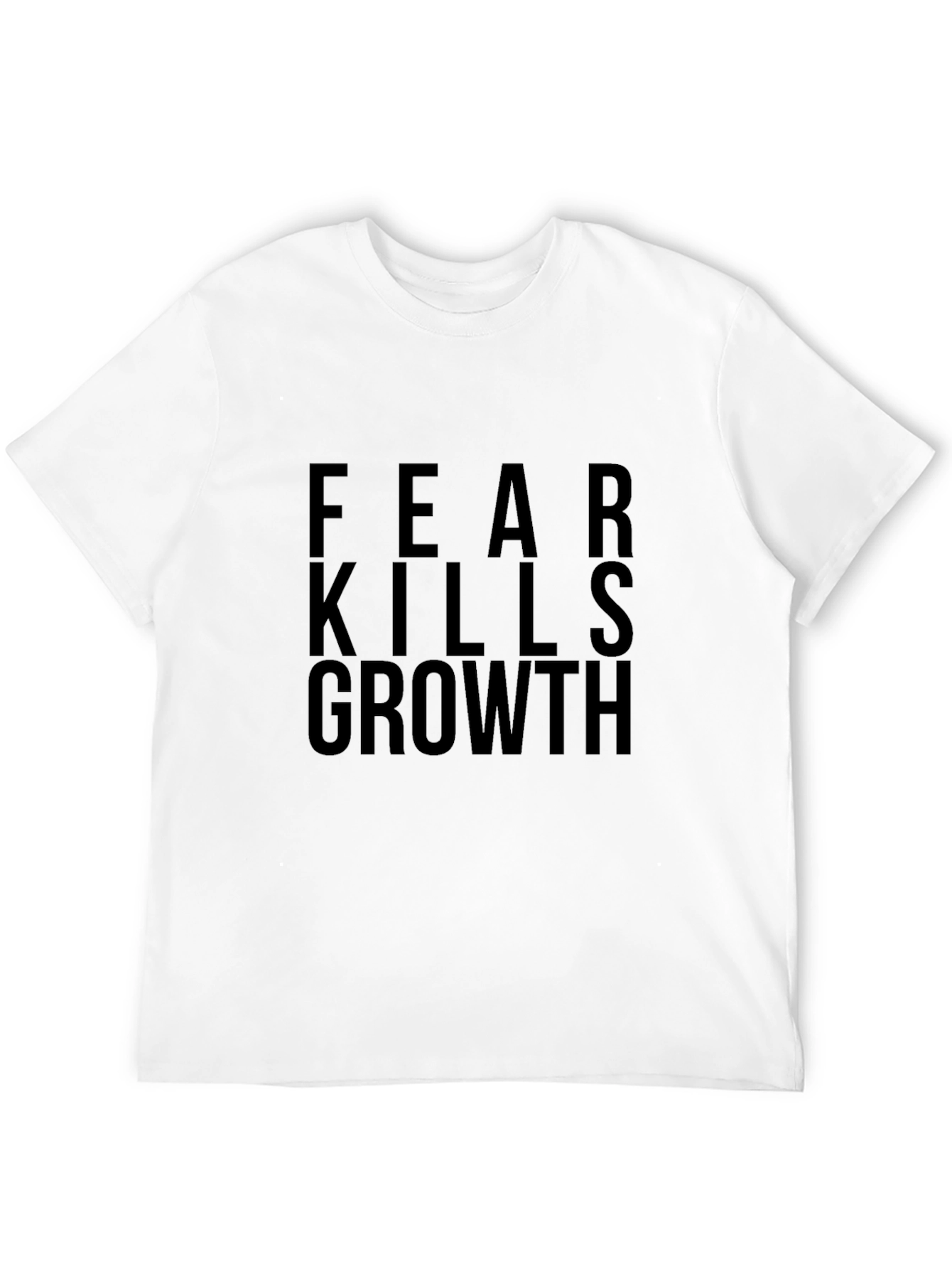 Fear Kills Growth Black Graphic Tee