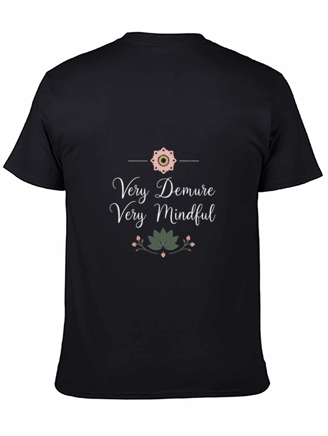 Very Demure Mindful Black Graphic Tee