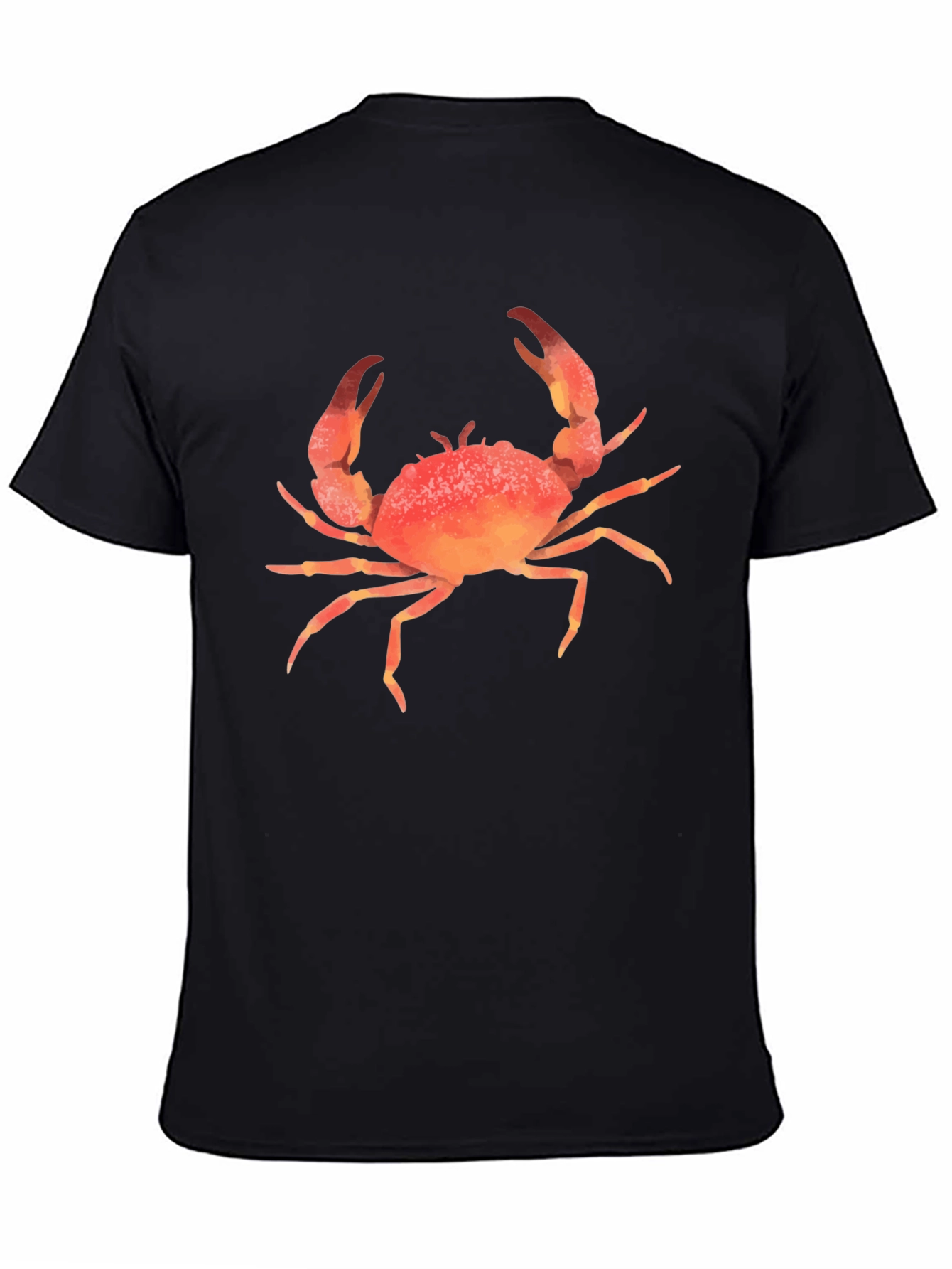Crab Graphic Print T-Shirt - Casual Style