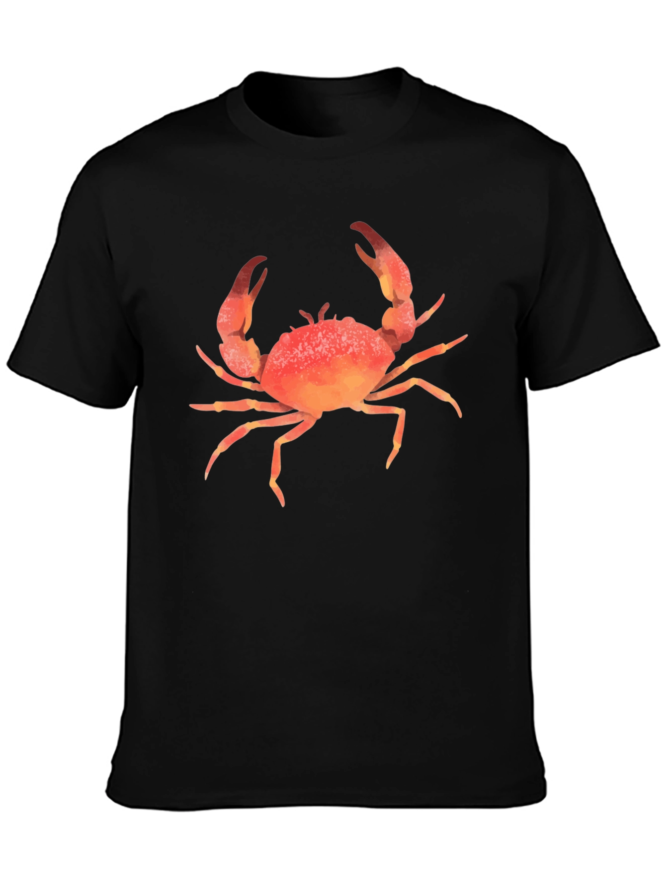 Crab Graphic Print T-Shirt - Casual Style