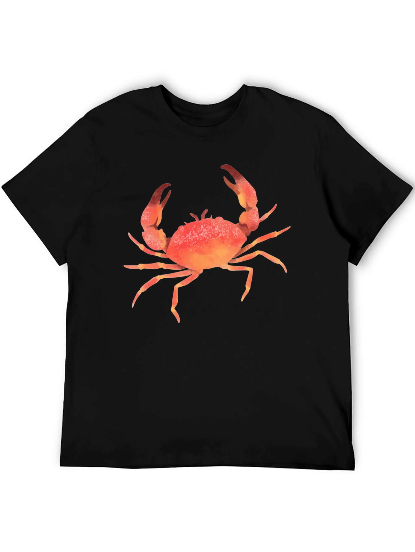 Crab Graphic Print T-Shirt - Casual Style